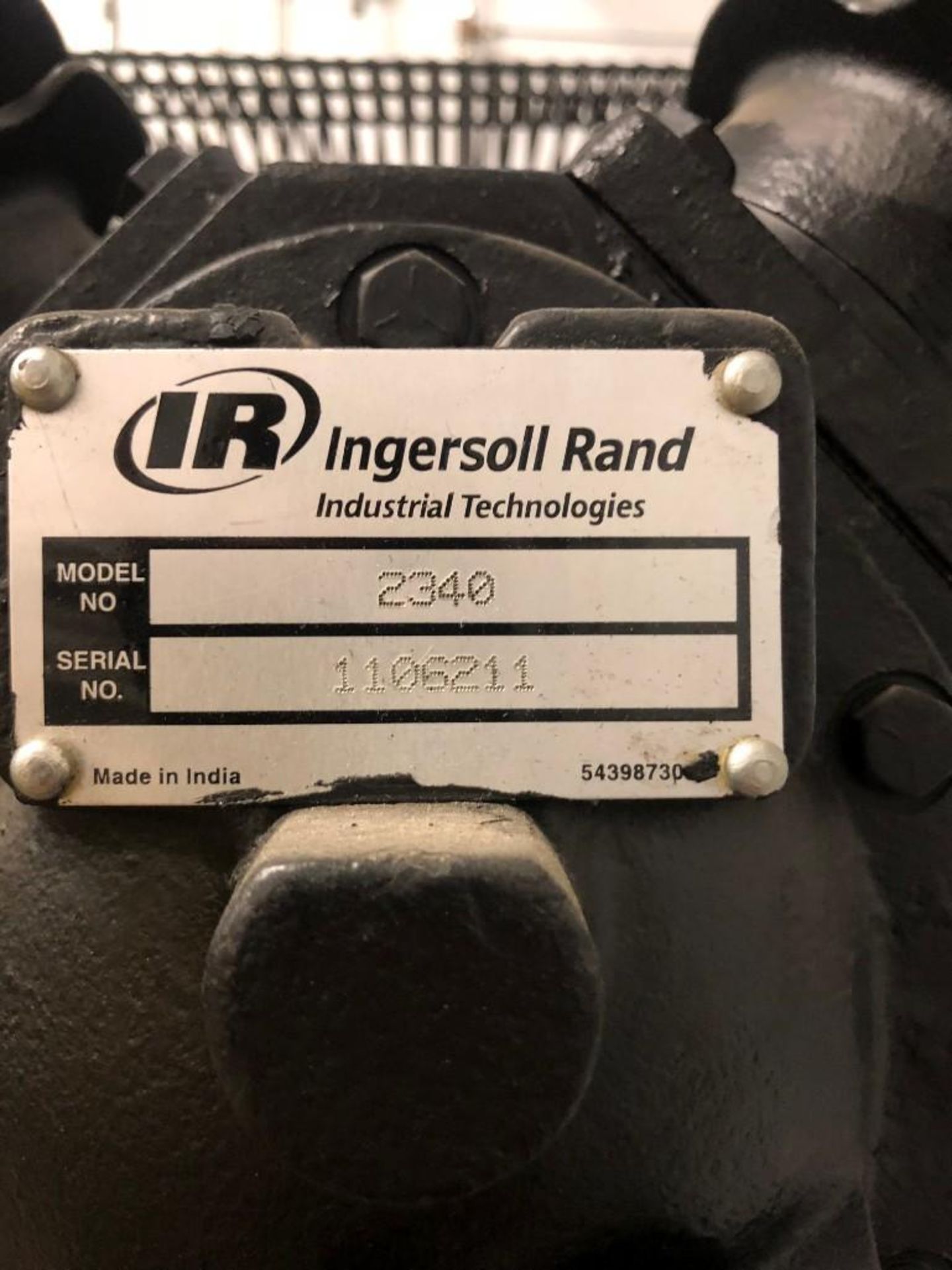 Ingersoll Rand Reciprocating Air Compressor - Image 3 of 3