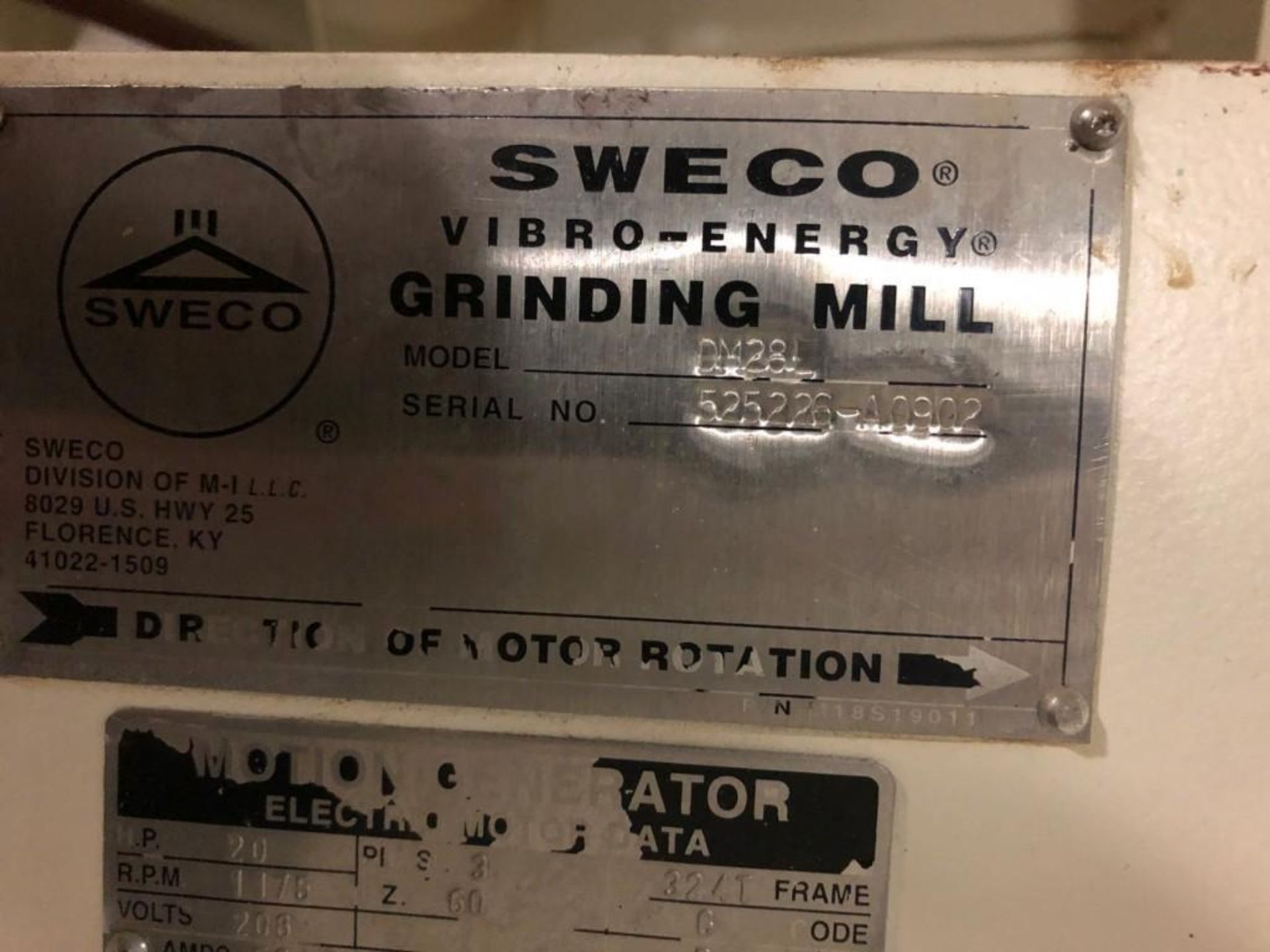 Sweco Vibro Energy Grinding Mill - Image 7 of 9