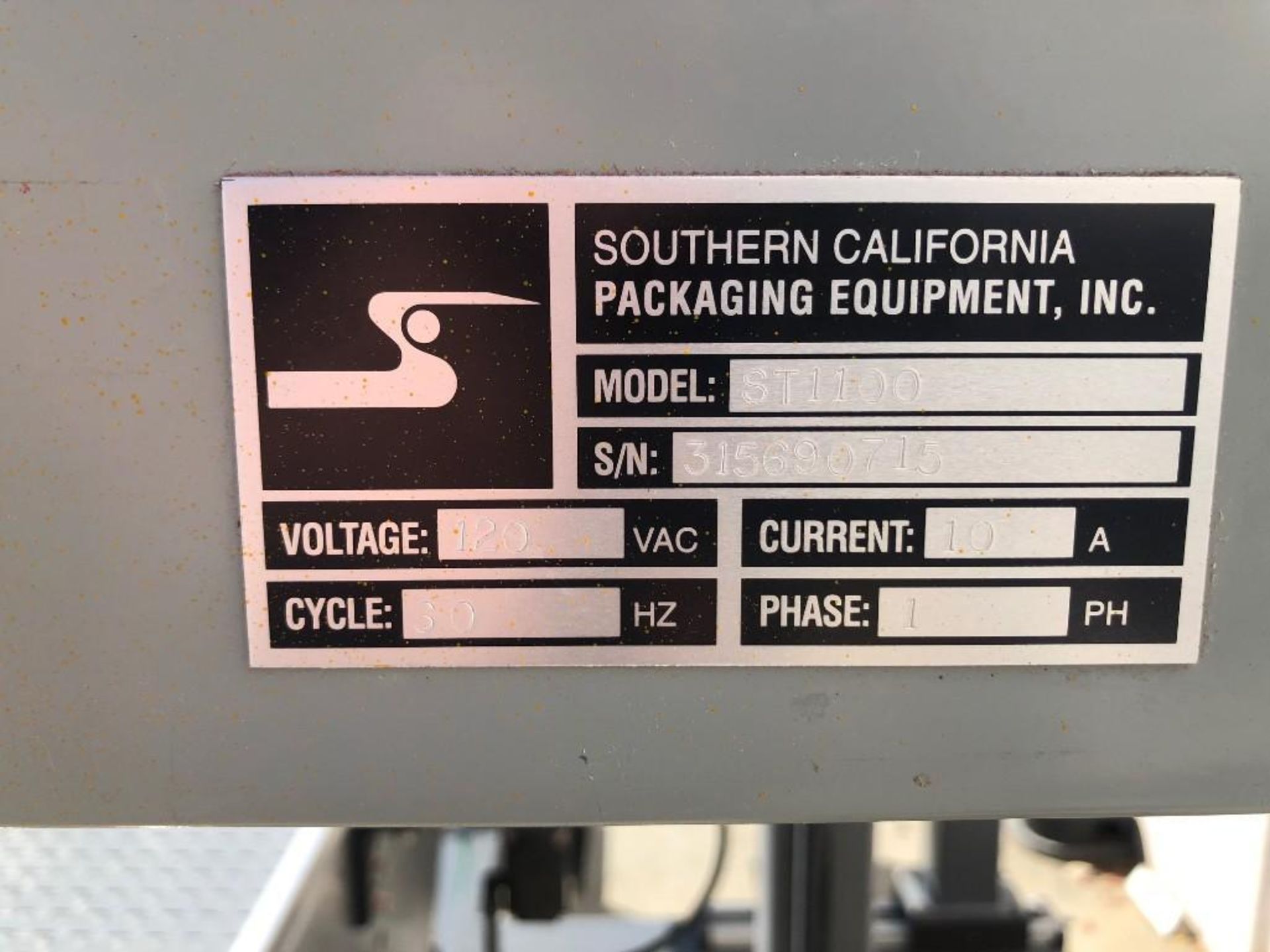 Southern California Packaging Equipment Inc. Labeler - Image 7 of 7