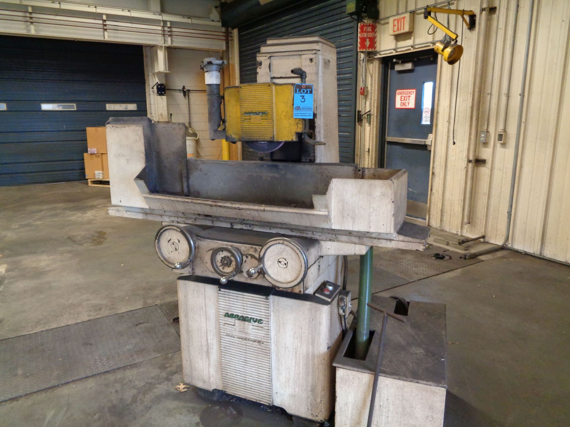 ABRASIVE SIX EIGHTEEN HAND FEED SURFACE GRINDER; S/N N/A **SPECIAL NOTICE: NEEDS MAGNETIC CHUCK**