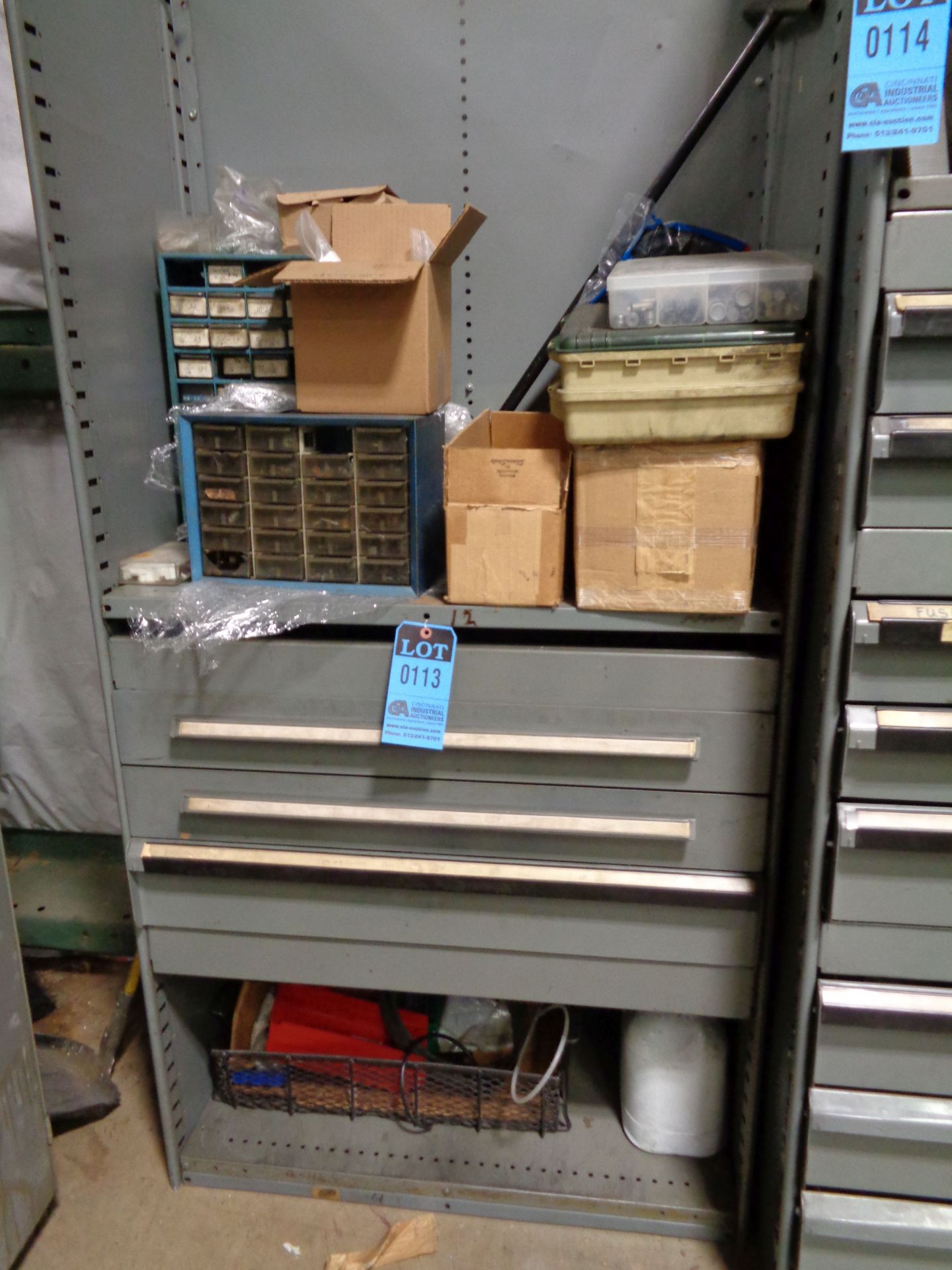 3-DRAWER TOOLING CABINET WITH TOOLING AND HARDWARE