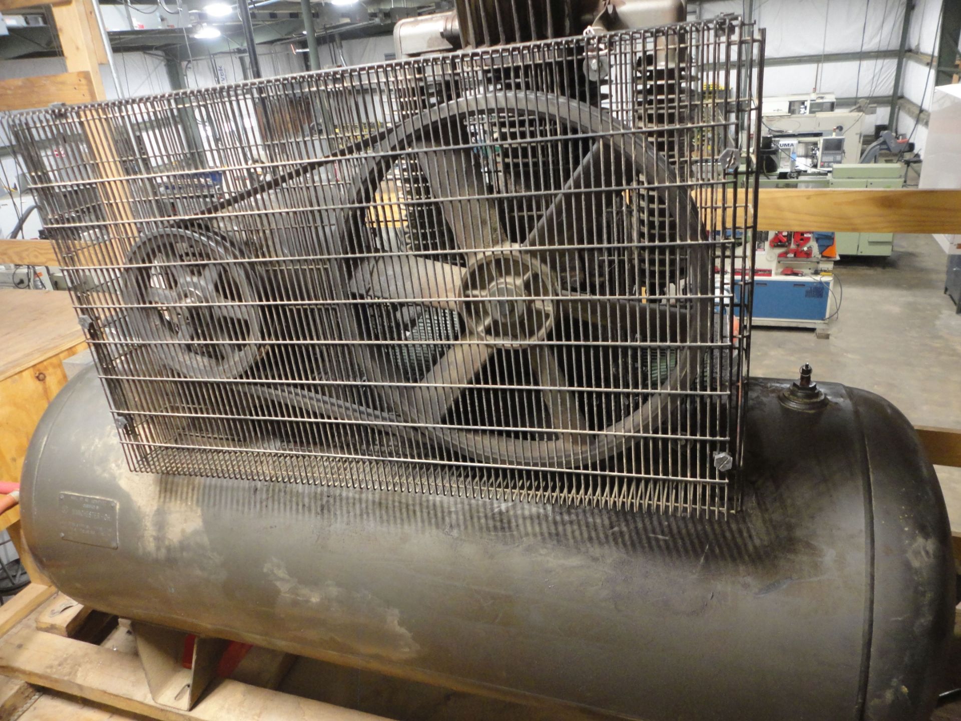 10 HP AMERICAN IMC HORIZONTAL TANK AIR COMPRESSOR - Image 2 of 3