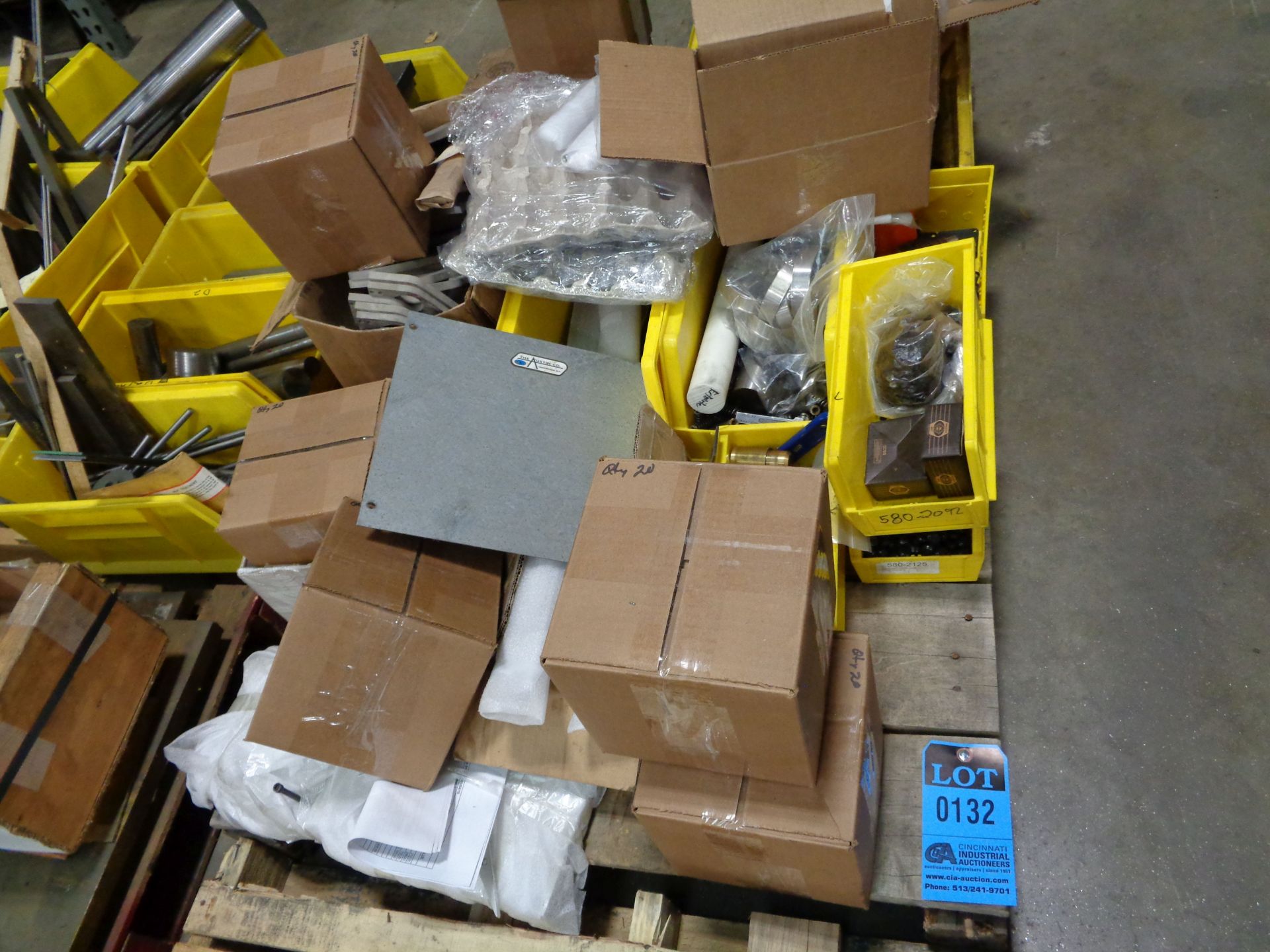 SKID MISCELLANEOUS STEEL AND PARTS