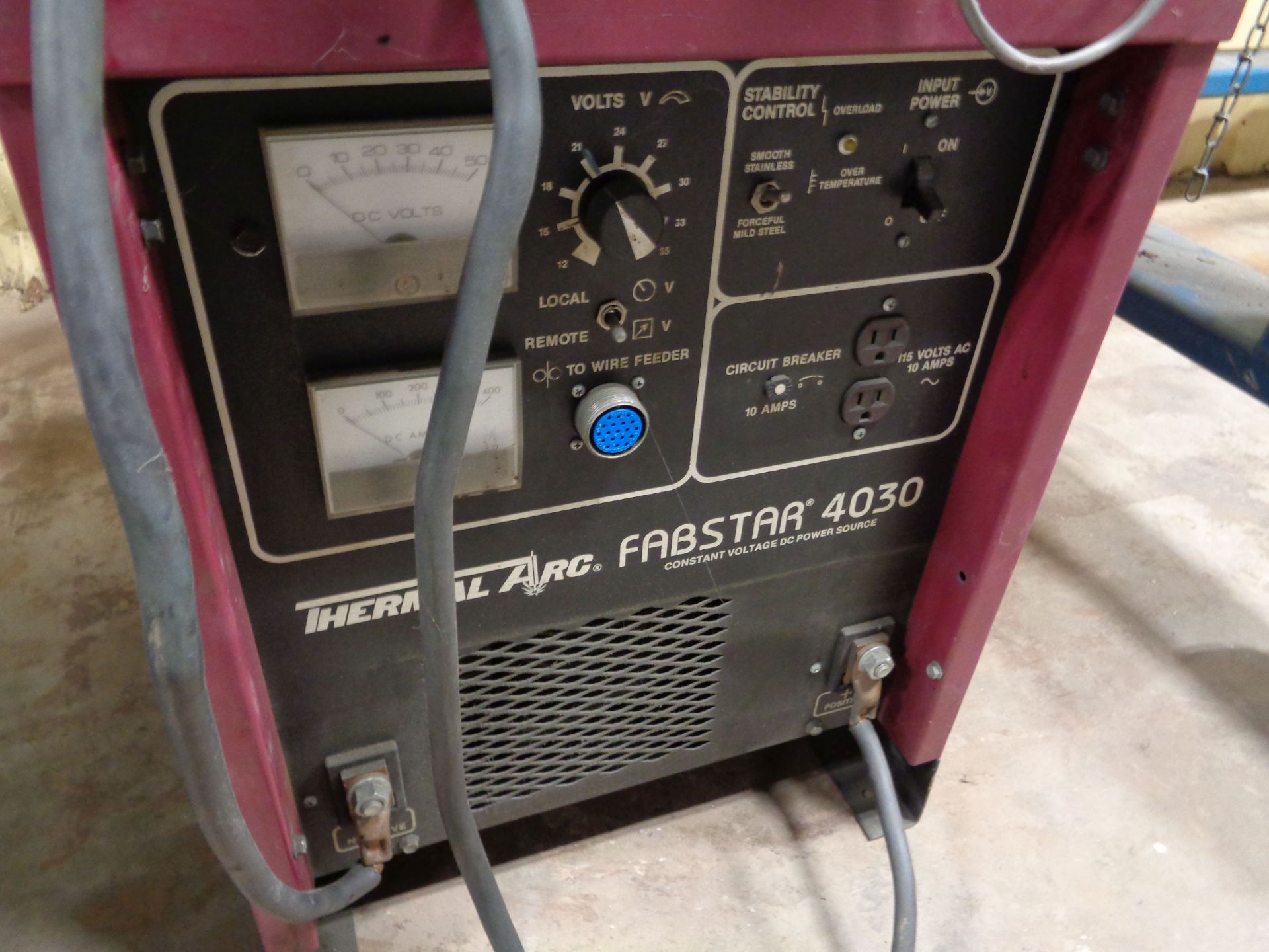 400 AMP THERMAL ARC FABSTAR 4030 CONSTANT VOLTAGE DC POWER SOURCE; S/N 199P920734, WITH THERMAL - Image 2 of 4