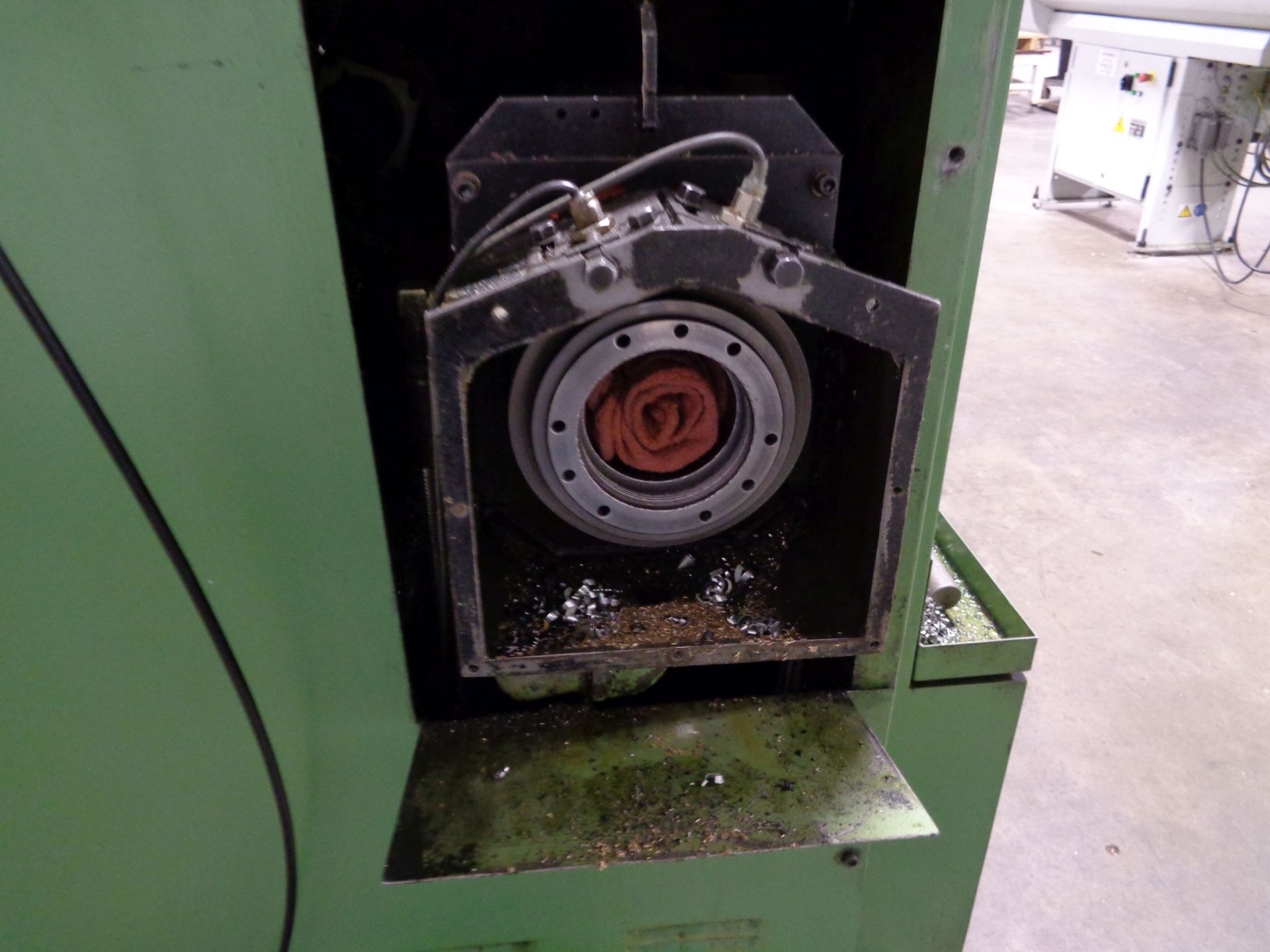 1990 OKUMA MODEL LB-15BB CNC TURNING CENTER; S/N 9983 - Image 7 of 14