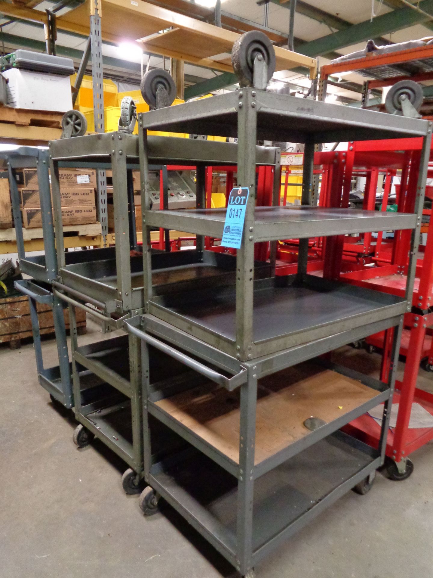 MISCELLANEOUS TYPE STEEL SHOP CARTS