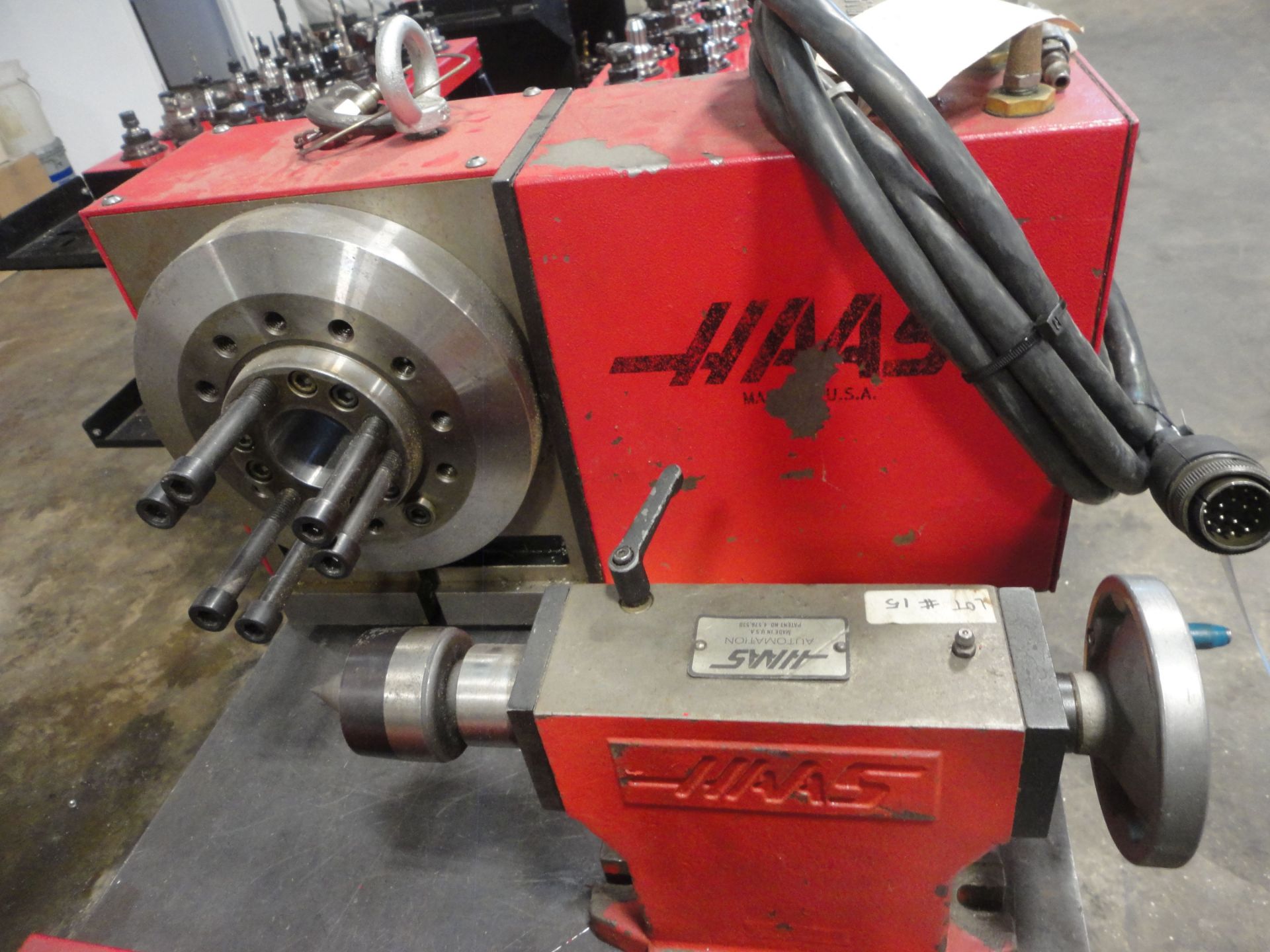 HAAS 4TH AXIS WITH TAILSTOCK AND SERVO CONTROL; S/N 216013 - Image 2 of 3