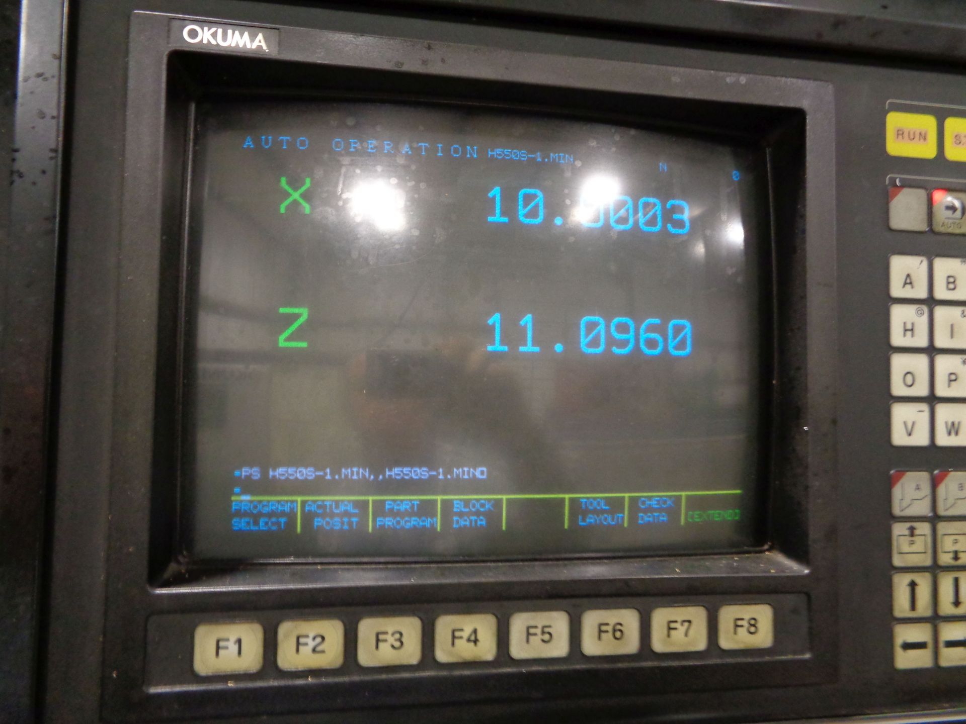 1990 OKUMA MODEL LB-15BB CNC TURNING CENTER; S/N 9983 - Image 13 of 14