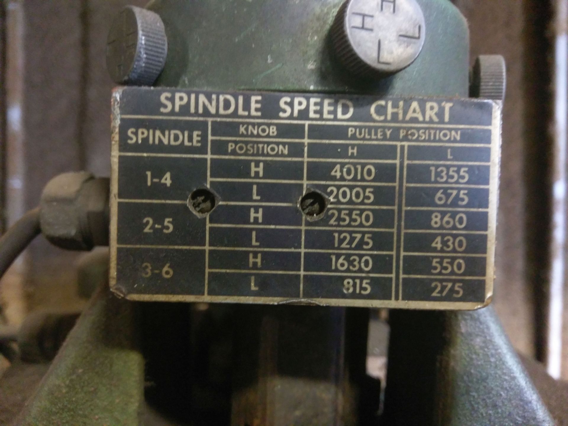 6-SPINDLE BURGMASTER TURRET TYPE DRILL; S/N 493, 14-SPEED, RPM FROM 275 - 4,010 - Image 3 of 7