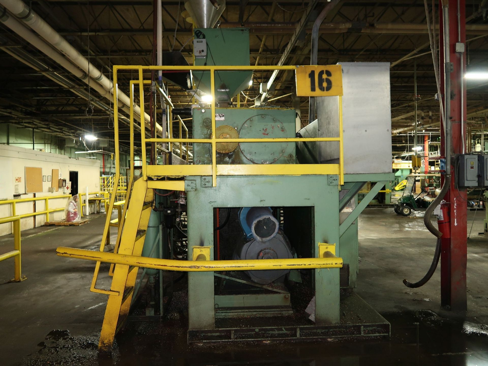 WALDRON HARTIG DUAL HEAD ALTERNATING BLOW HORIZONTAL ACCUMULATOR RAM PLASTIC BLOW MOLDING MACHINE, - Image 3 of 15