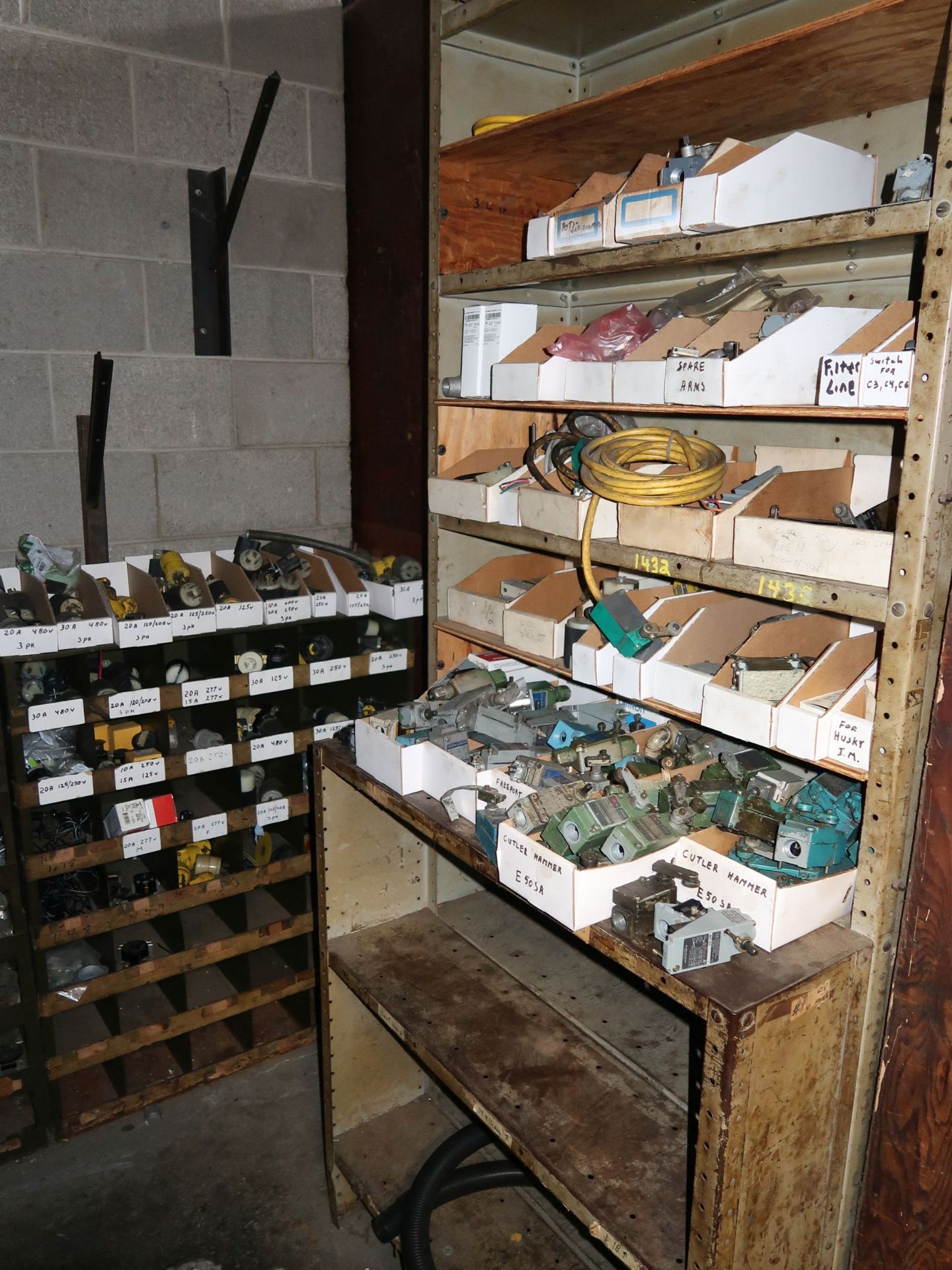 CONTENTS OF (7) CABINETS INCLUDING HARDWARE, SWITCHES, CONTROLS, PLATES, ELECTRICAL HARDWARE, - Image 6 of 6