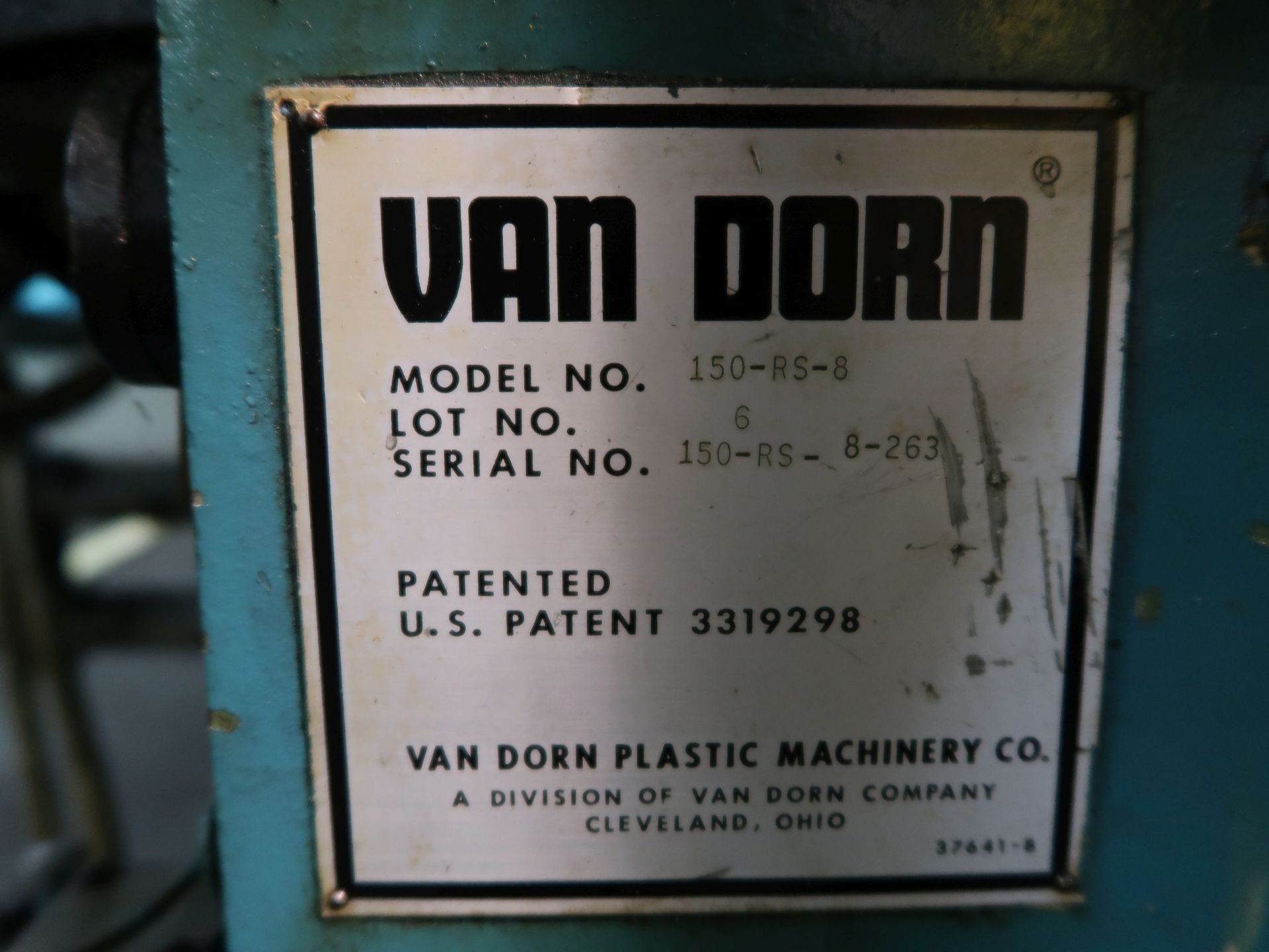 150 TON X 8 OZ. VAN DORN MODEL 750-RS-8 TOGGLE CLAMP PLASTIC INJECTION MOLDING MACHINE; S/N 150-RS- - Image 19 of 19