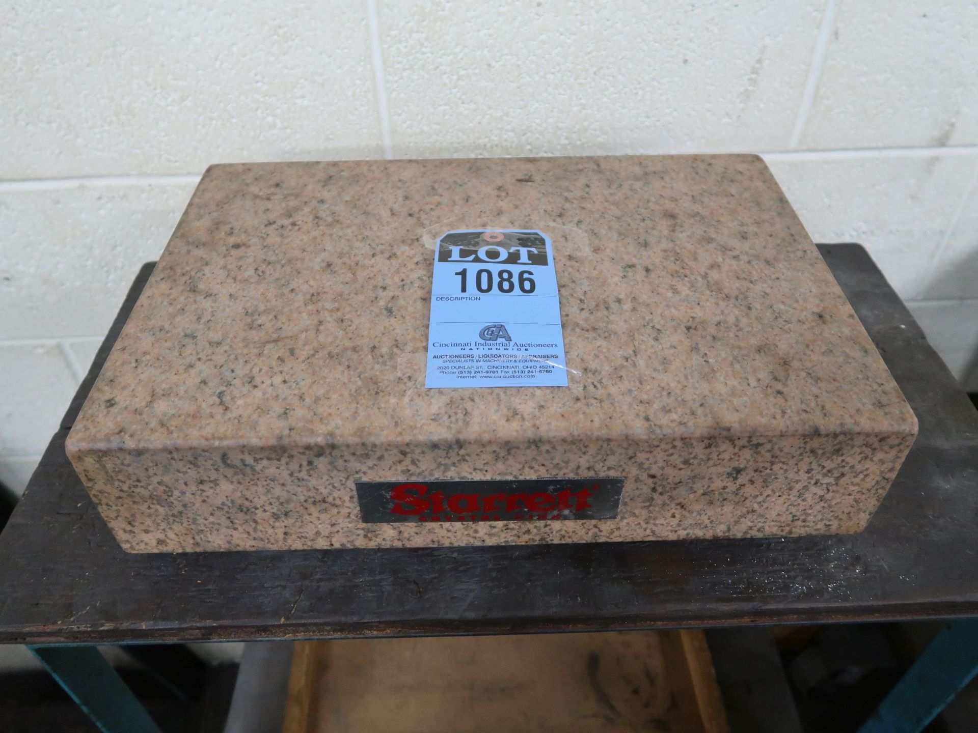 12" X 18" X 4" STARRETT GRANITE SURFACE PLATE