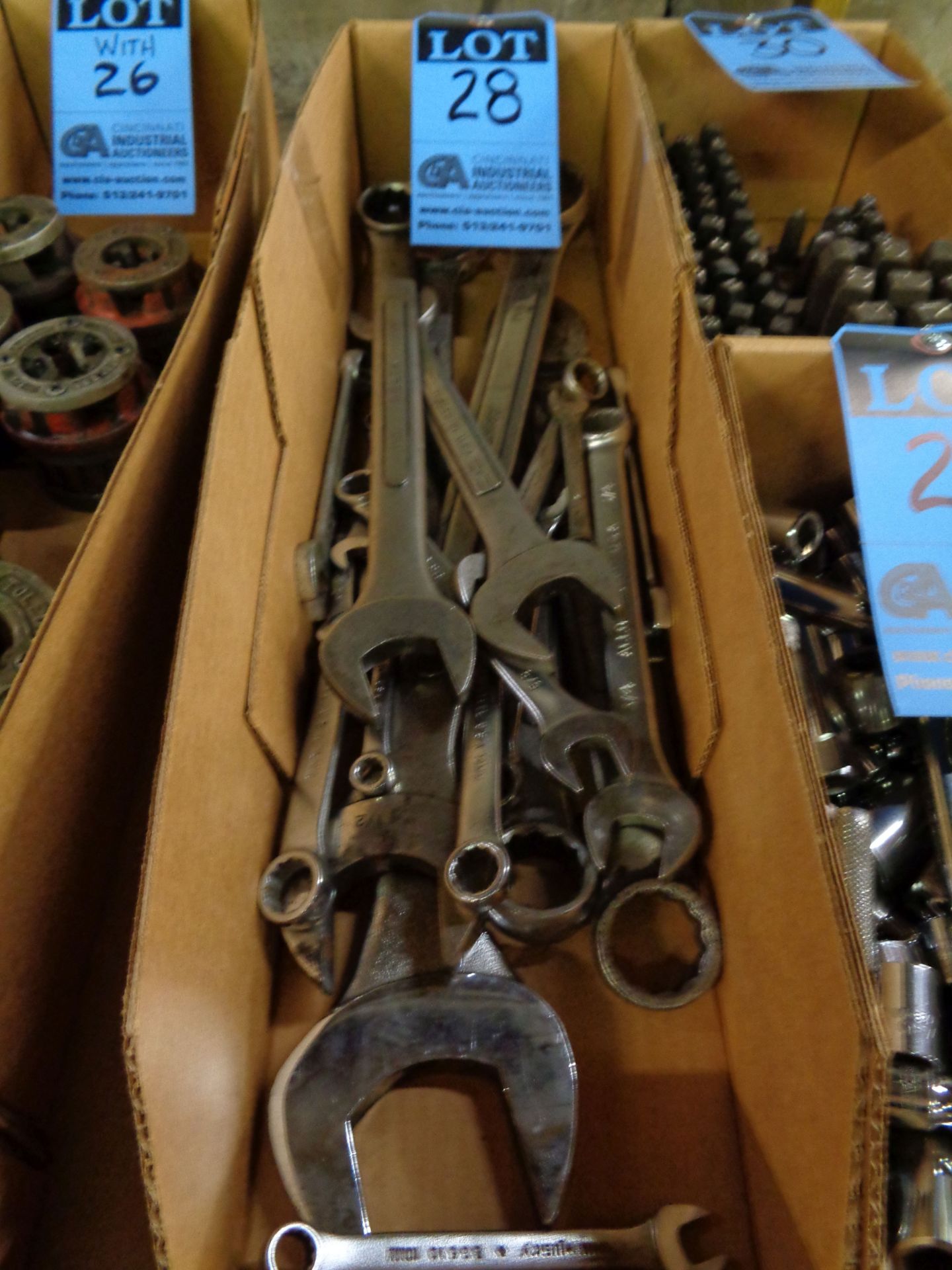 (LOT) MISC. COMBINATION WRENCHES