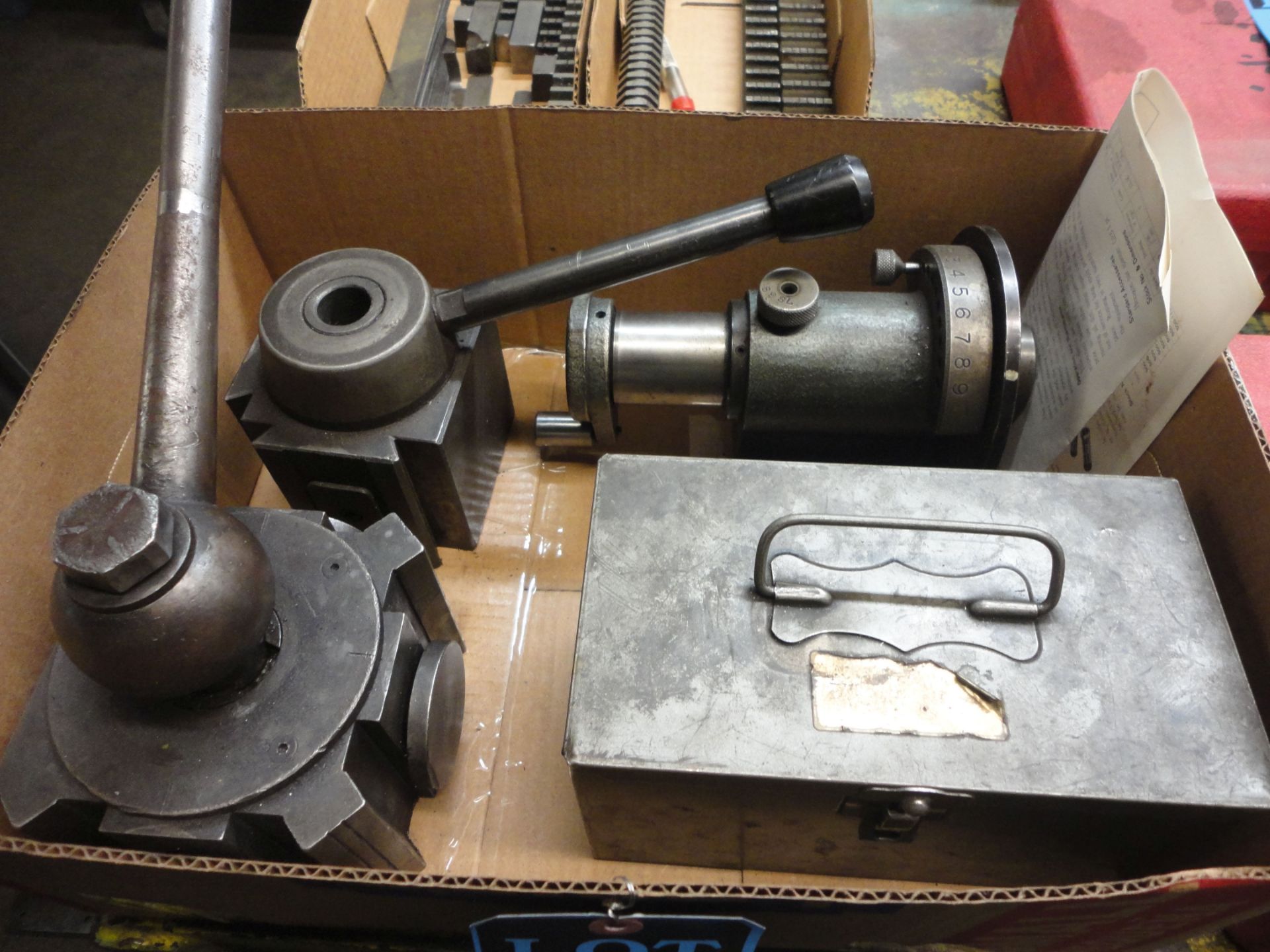 (LOT) 5-C SPIN FIXTURE, INDEXABLE BORING HEAD & LARGE QUICK CHANGE TOOLHOLDER - Image 2 of 2