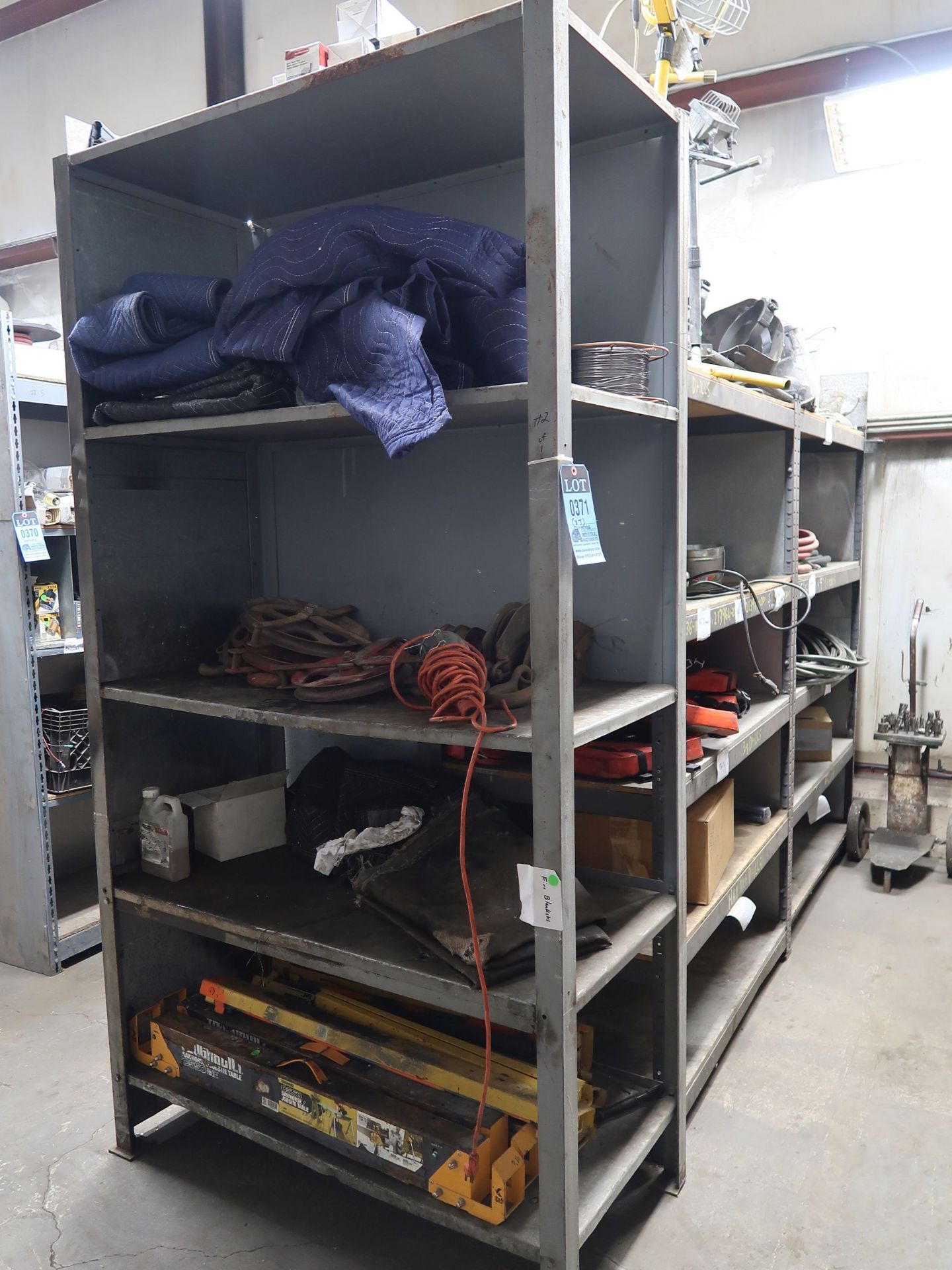 SECTIONS MISCELLANEOUS SIZE STEEL SHELVING **DELAY REMOVAL - PICK UP ON 4-17-2018** - Image 2 of 6