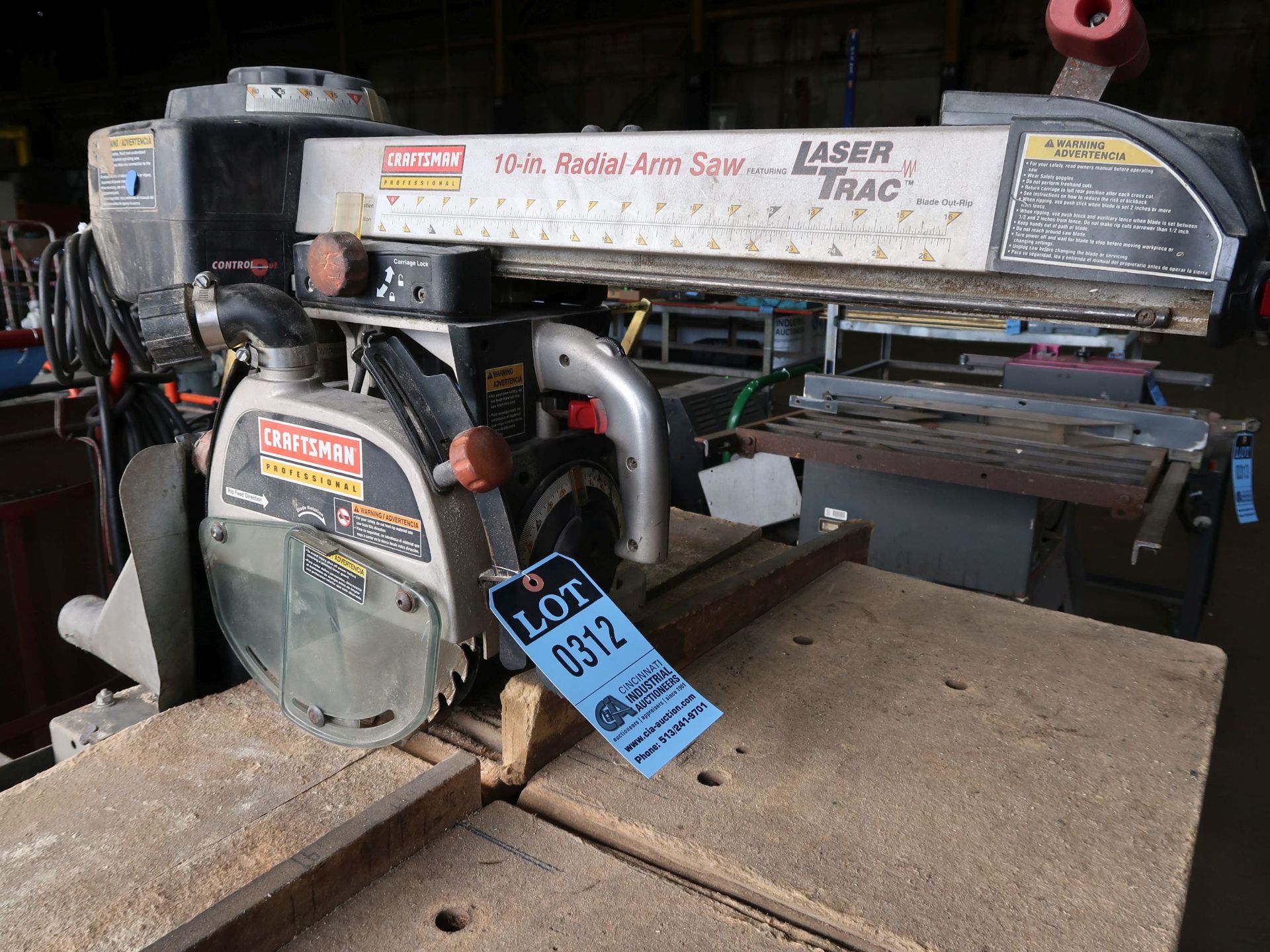 10" CRAFTSMAN RADIAL ARM SAW - Image 2 of 3