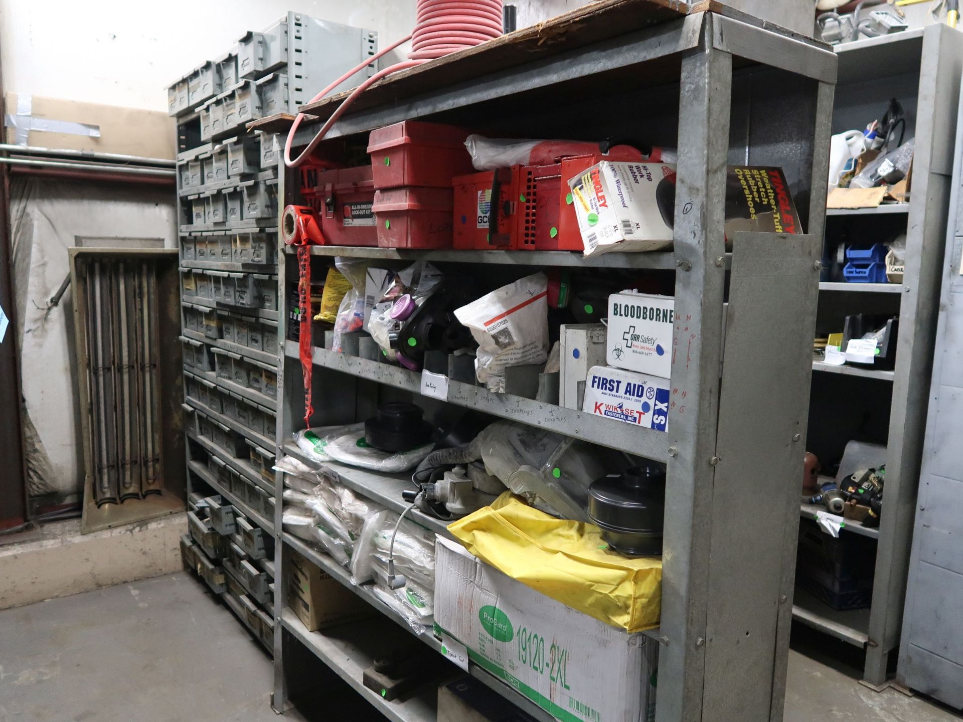 SECTIONS MISCELLANEOUS SIZE STEEL SHELVING **DELAY REMOVAL - PICK UP ON 4-17-2018** - Image 6 of 6