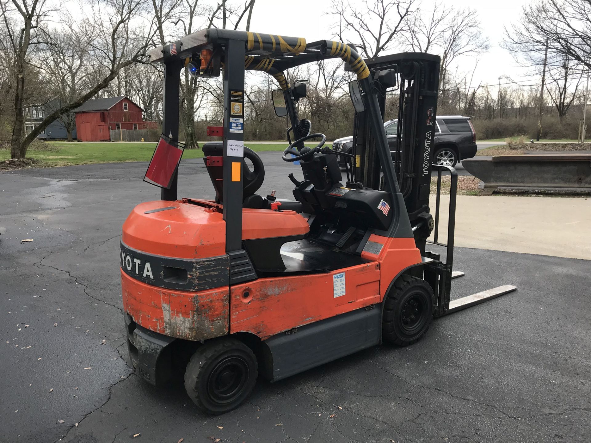 4,200 LB. TOYOTA MODEL 7FBH25 SEMI PNEUMATIC ELECTRIC LIFT TRUCK; S/N 11532, 189" LIFT, 48 VOLT - Image 5 of 10