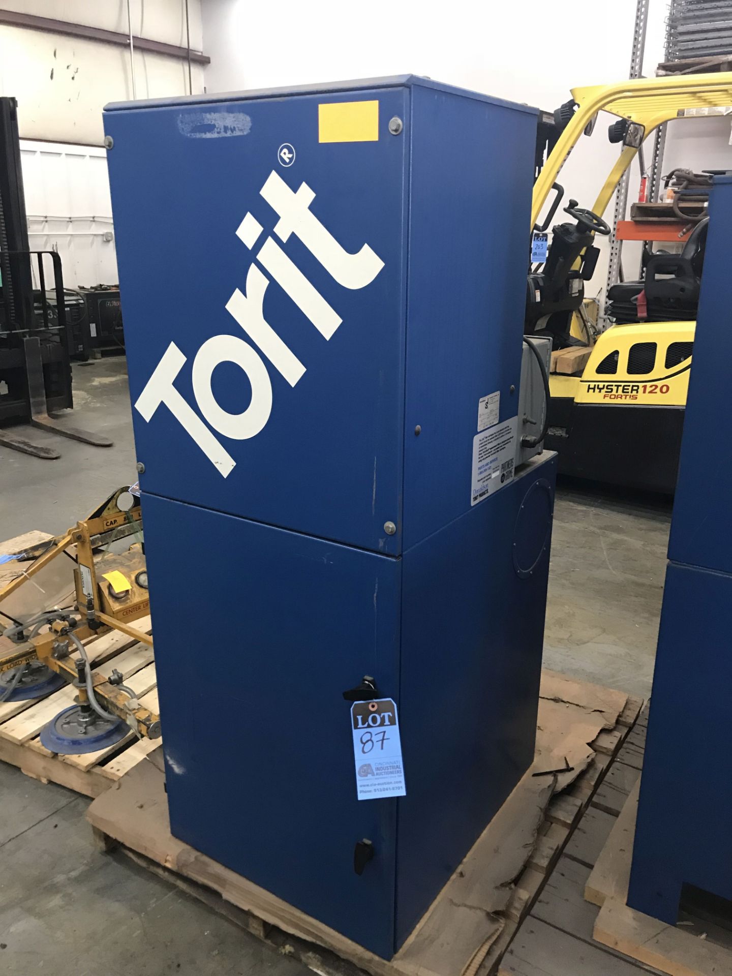 3 HP TORIT MODEL VS-1200 CABINET TYPE DUST COLLECTOR; S/N IG407655 **LOCATED AT 6600 STOCKTON ROAD