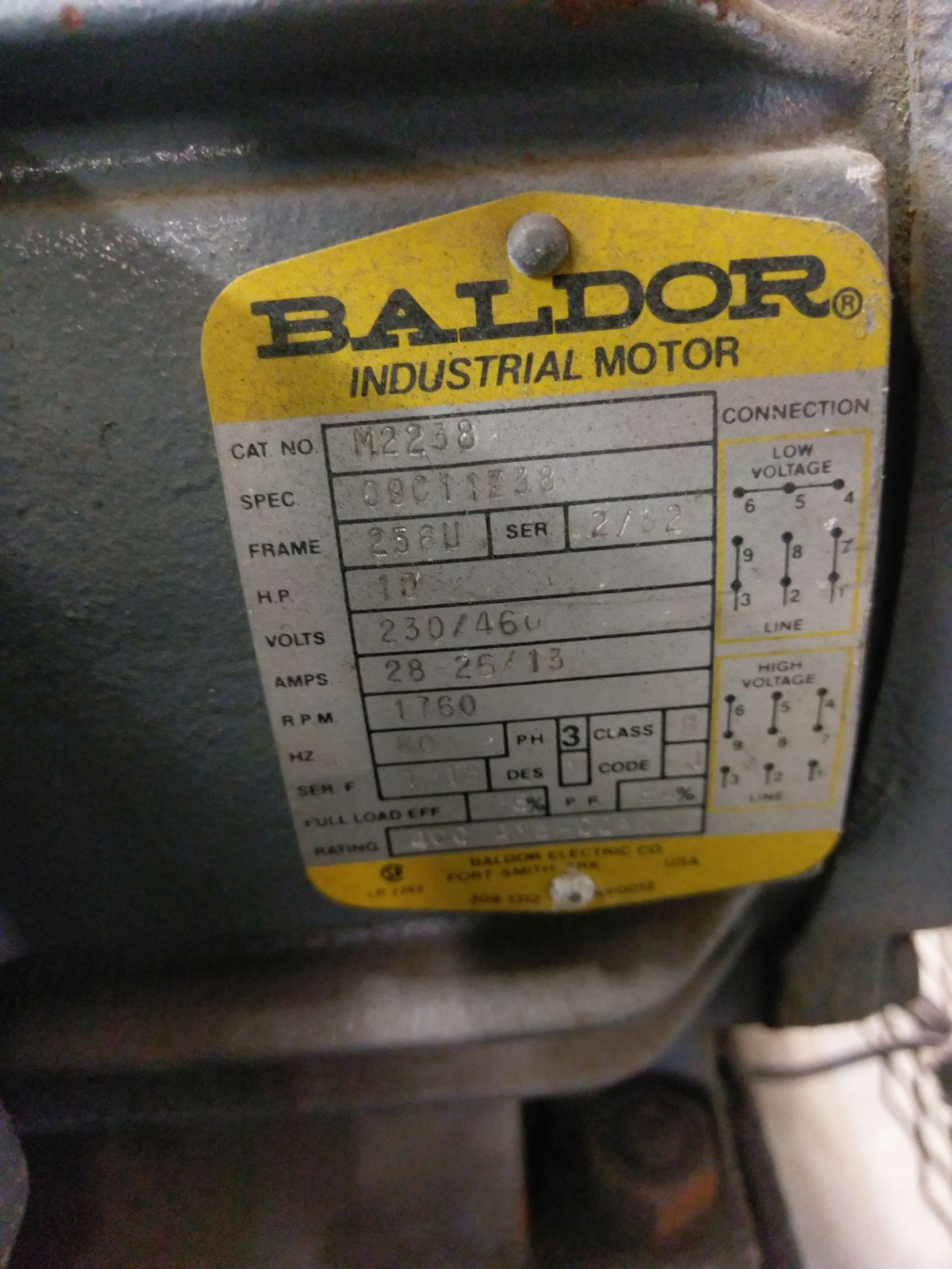 10 HP INGERSOLL RAND MODEL 71TZ HORIZONTAL AIR COMPRESSOR; S/N 30T900056 **LOCATED 3201 ALBERTA ST., - Image 4 of 4