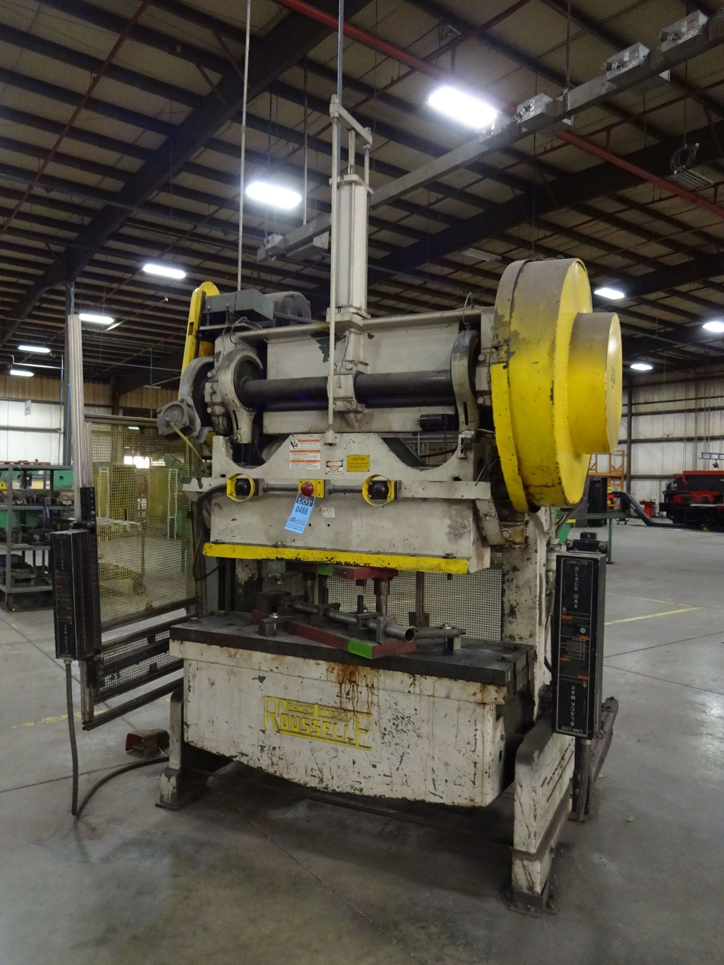 60 TON ROUSSELLE MODEL 6B60 OBI PRESS; S/N FBSA-6798, 16" X 48" RAM AREA, 18" X 60" BED AREA,