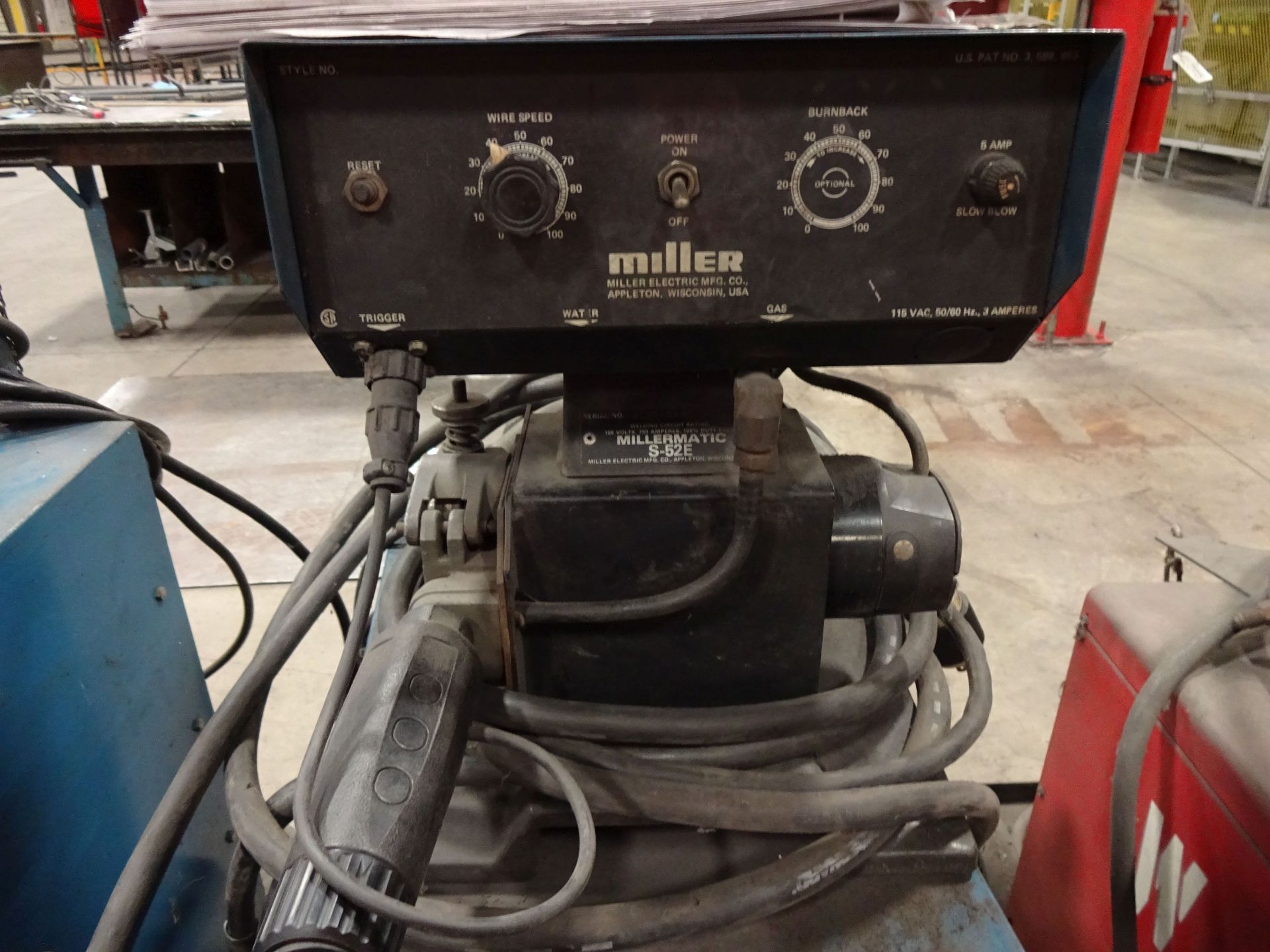 200 AMP MILLER CP200 WELDER; S/N JD668873 WITH MILLER MILLERMATIC S-52E WIRE FEEDER - Image 2 of 4