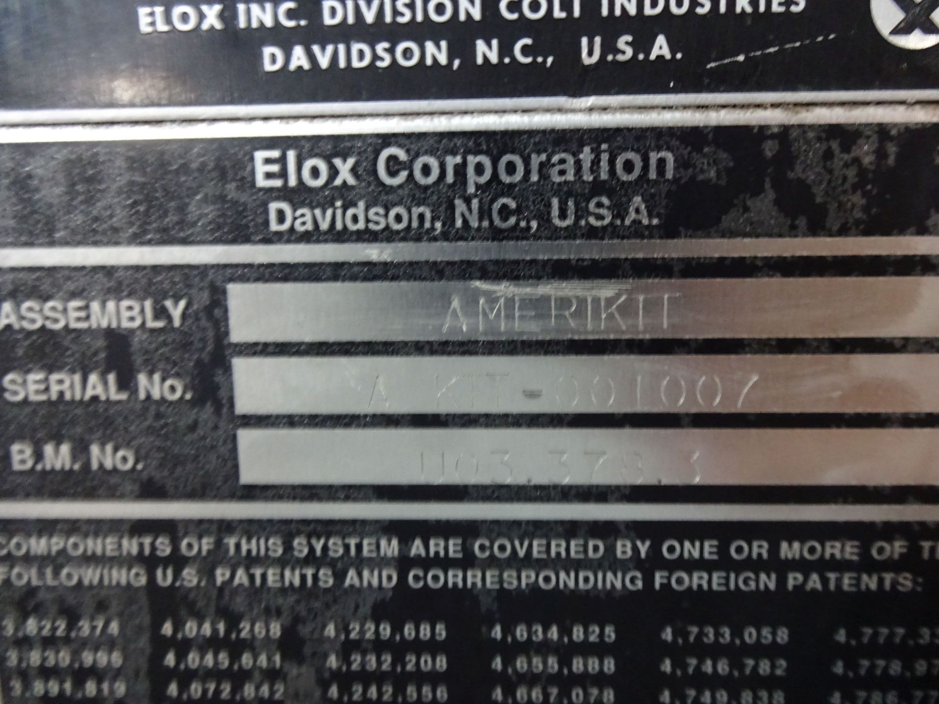 ELOX MODEL FUTURA II 40A CNC DIE SINKER EDM; S/N 004213, MODEL AMERIKIT CONTROL, UPDATED LATE 90' - Image 10 of 10