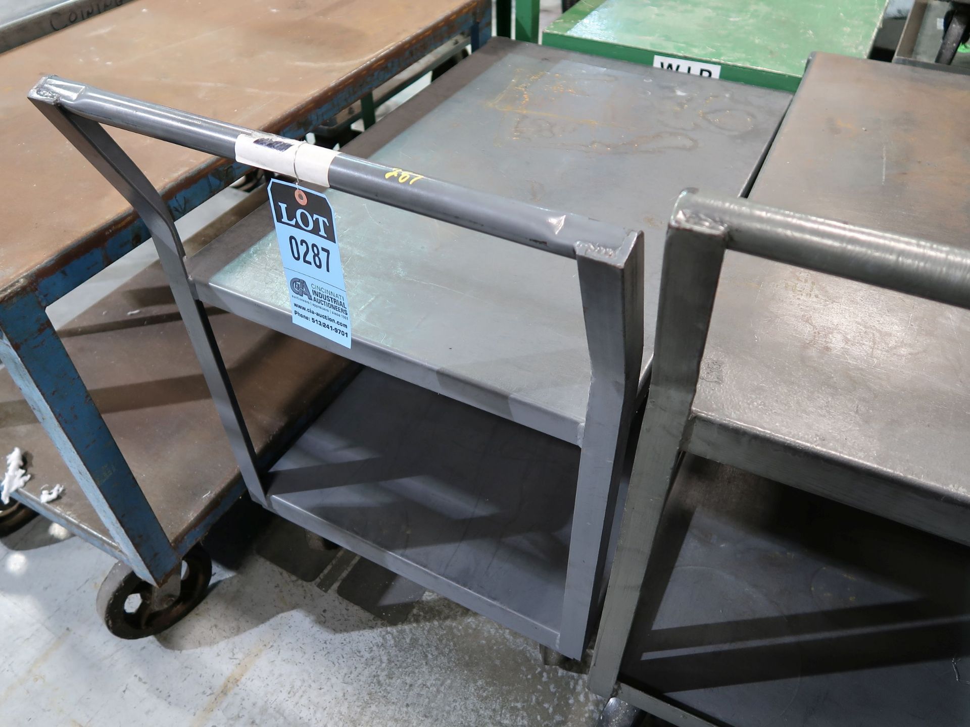 24" X 36" X 28" HIGH MULTI-LEVEL STEEL SHIPPING CART