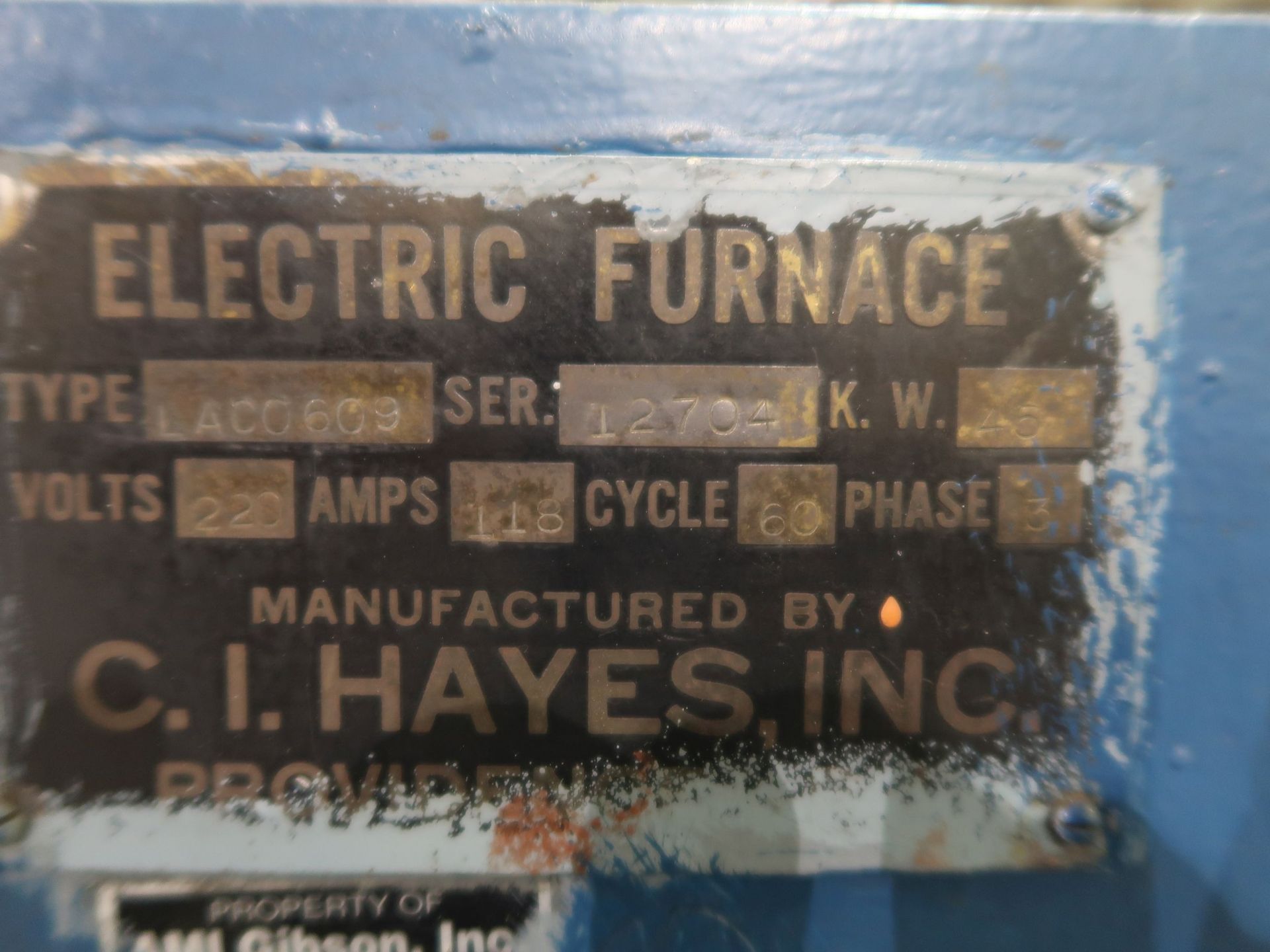 C.I. HAYES TYPE LAC ELECTRIC FIRED BELT TYPE PASS-THRU FURNACE; S/N N/A, 2,050 DEGREE FAHRENHEIT MAX - Image 12 of 12