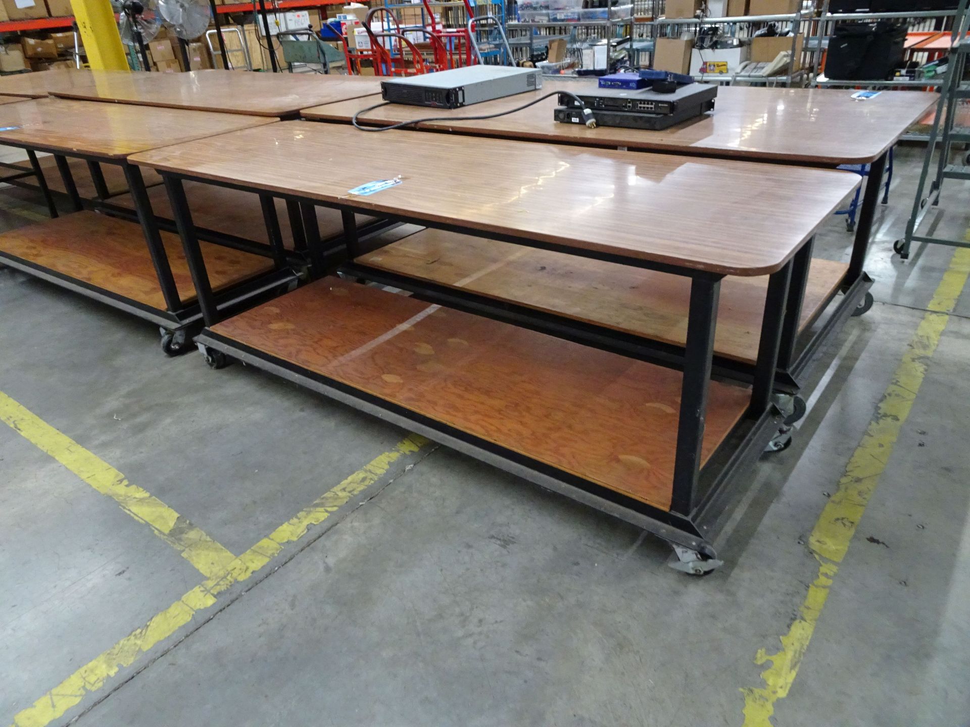 32" X 96" PORTABLE TABLE- FORMICA TYPE TOP