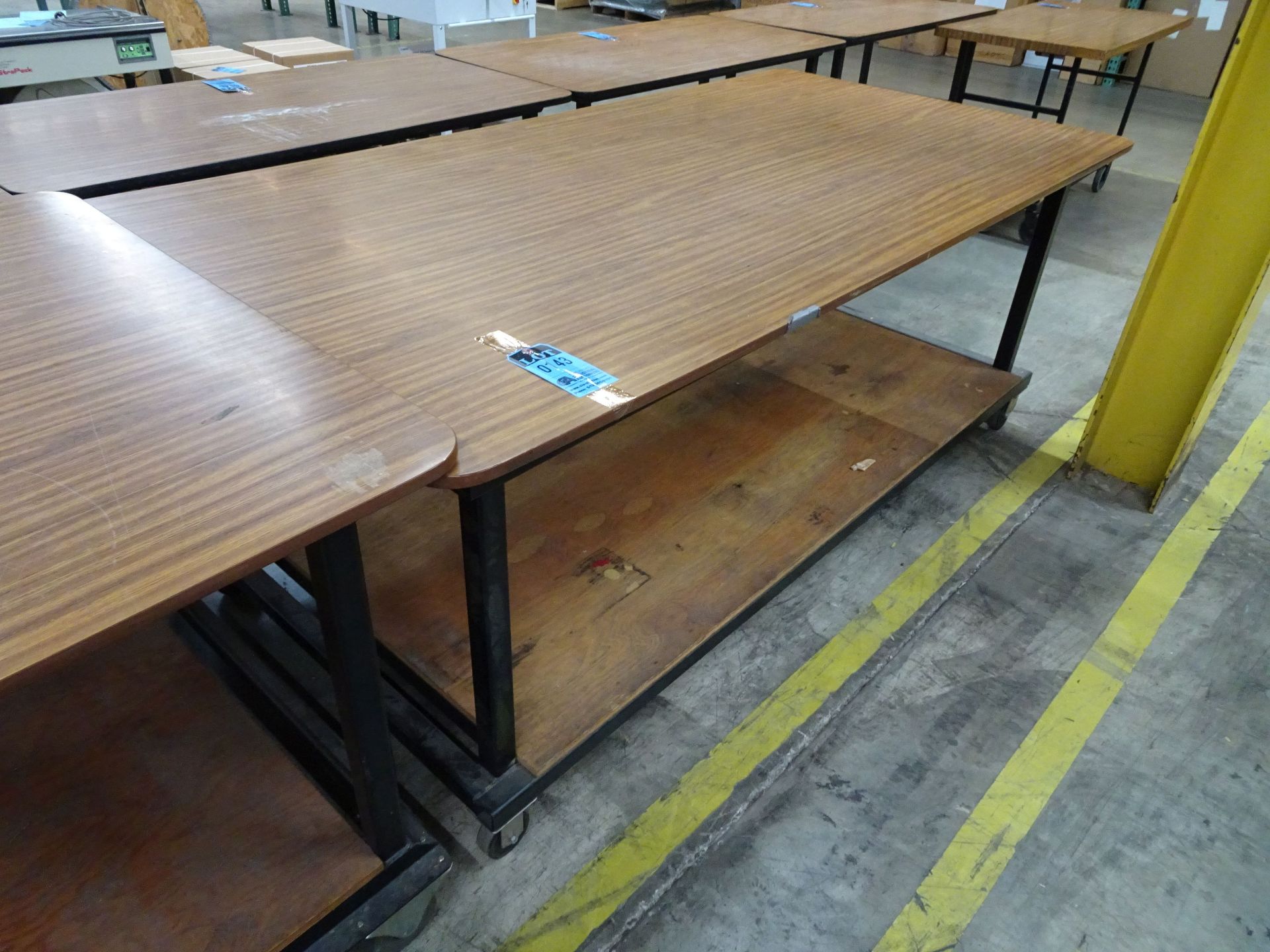 48" X 96" PORTABLE TABLE - FORMICA TYPE TOP