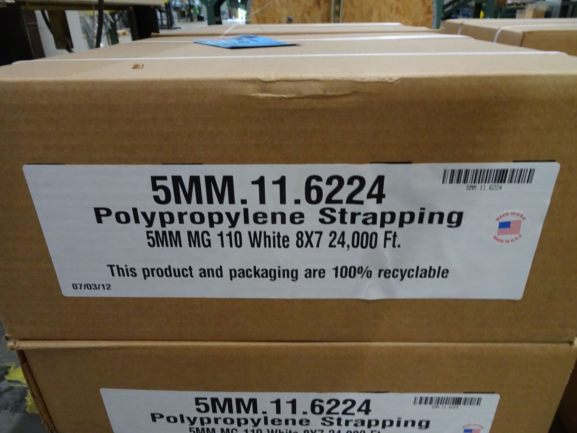 BOXES OF 5 MM.11.6224 PLYPROPYLENE STRAPPING - Image 2 of 2