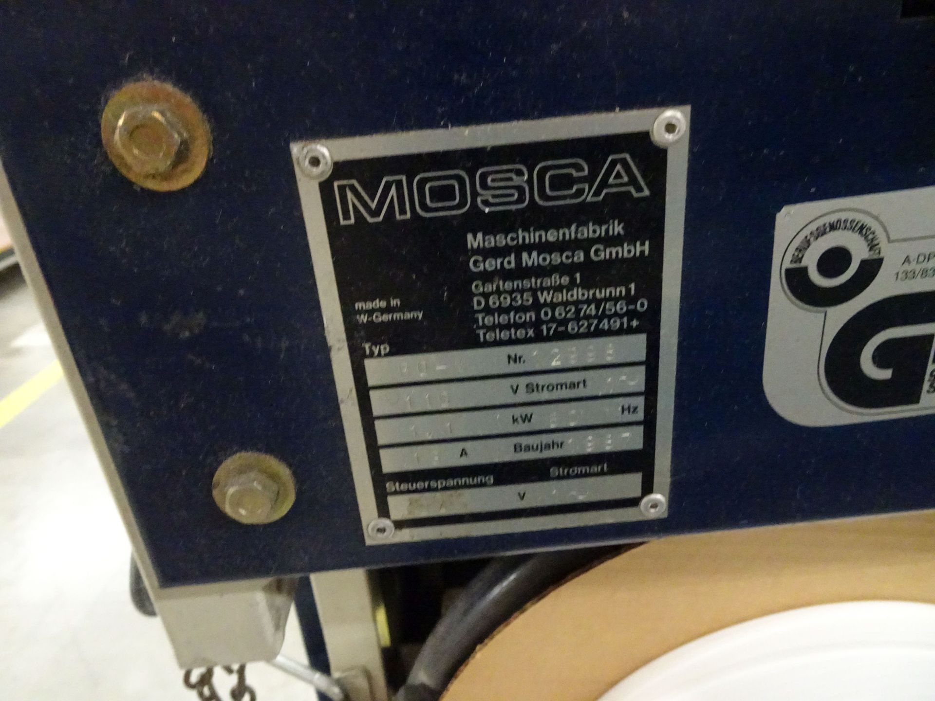 MOSCA TYPE RO-M AUTOMATIC STRAPPING MACHINE - Image 3 of 5