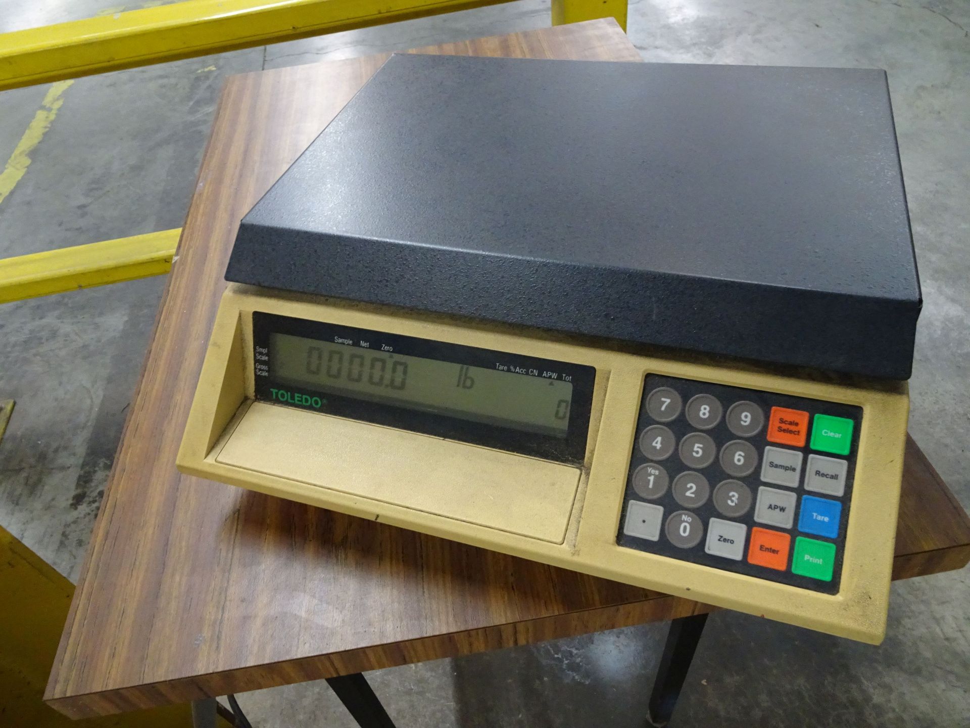 5,000 LB. (APPROX.) WEIGH PLATE FLOOR TYPE PLATFORM SCALE WITH TOLEDO ELECTRONIC READ OUT AND - Image 2 of 4