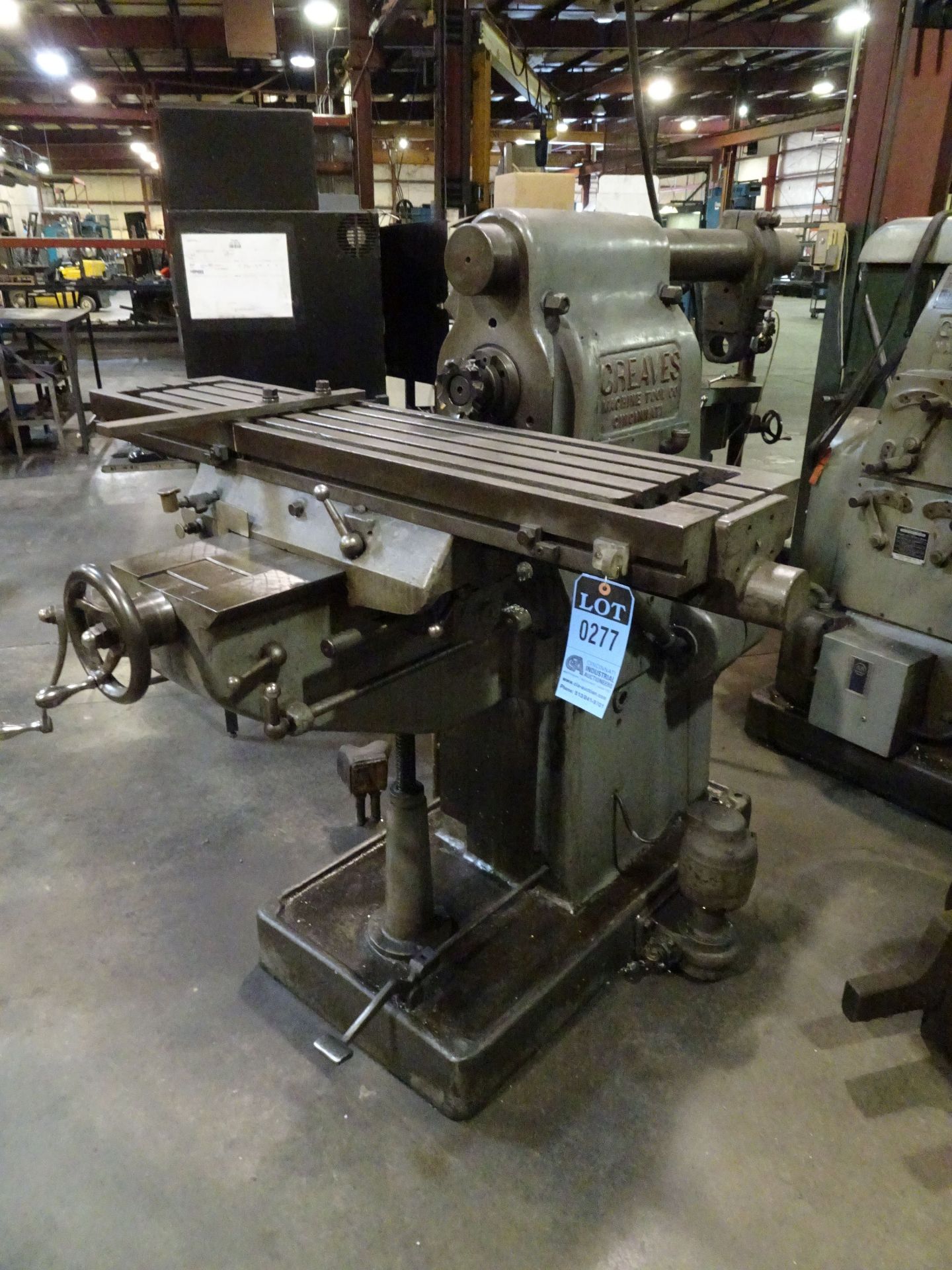 GREAVES HORIZONTAL MILLING MACHINE, SPINDLE SPEED 20-1,000 RPM, 12" X 52" TABLE