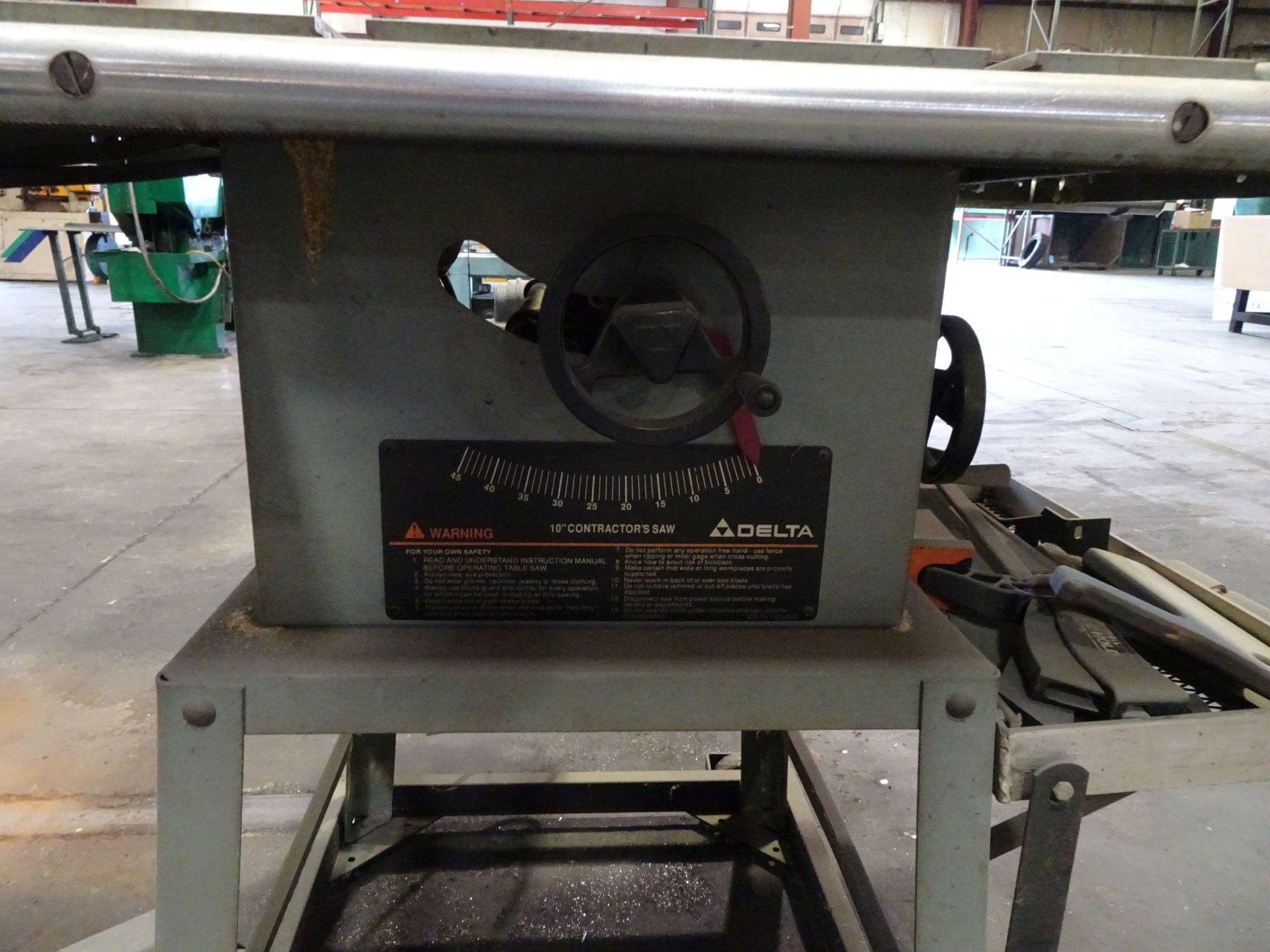 10" DELTA PORTABLE CONTRACTERS TABLE SAW - Image 2 of 2