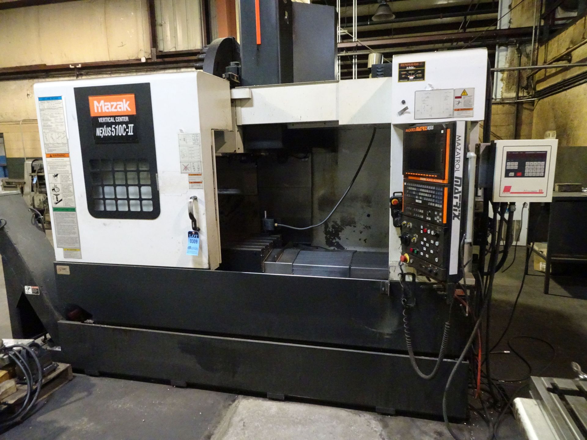 MAZAK NEXUS 510C-II CNC VERTICAL MACHINING CENTER; S/N 219440, MAZAK NEXUS MAZATROL CONTROL, 21" X - Image 2 of 12