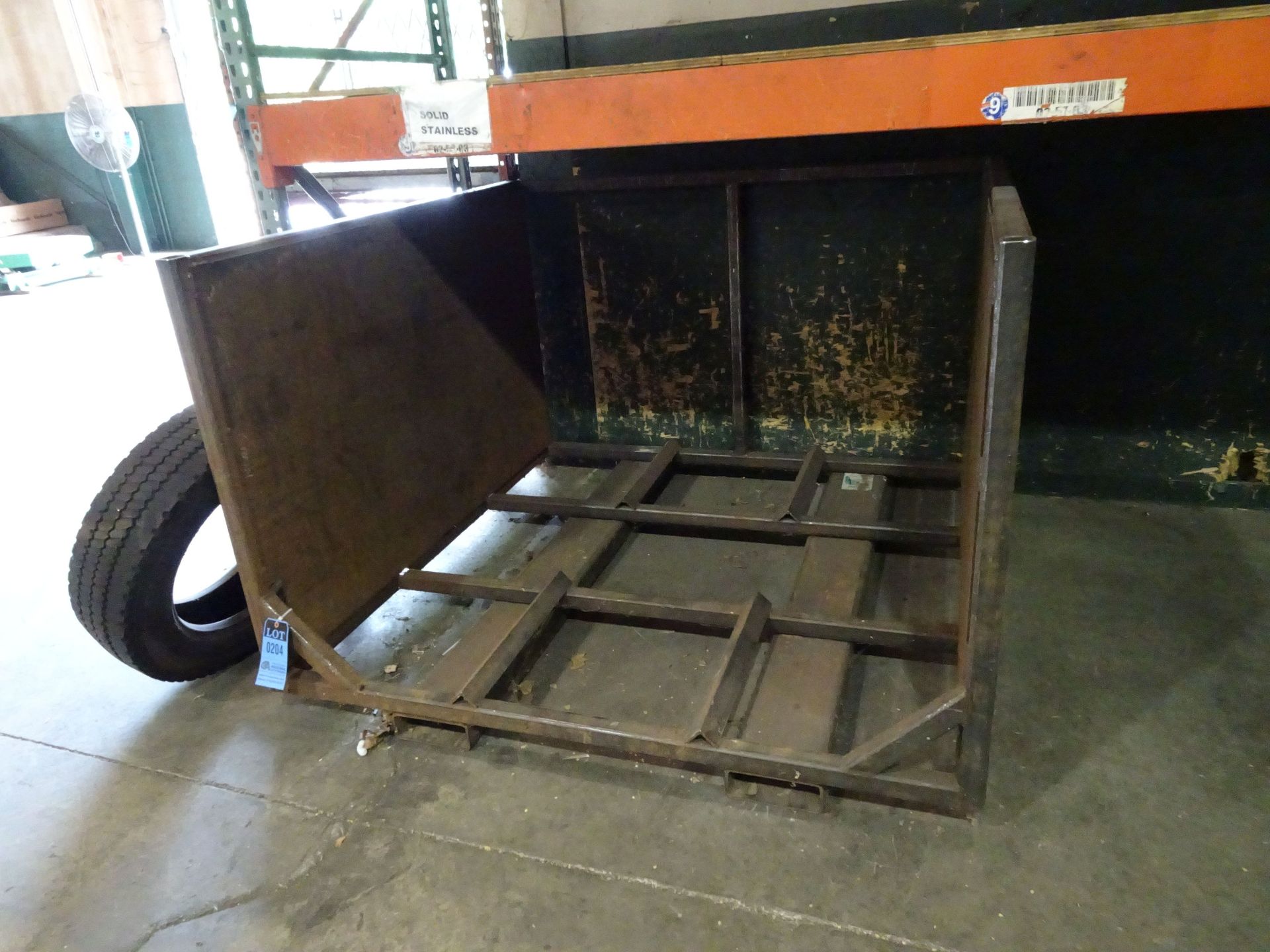 66" X 66" X 42" HEAVY DUTY STEEL PARTS CONTAINER