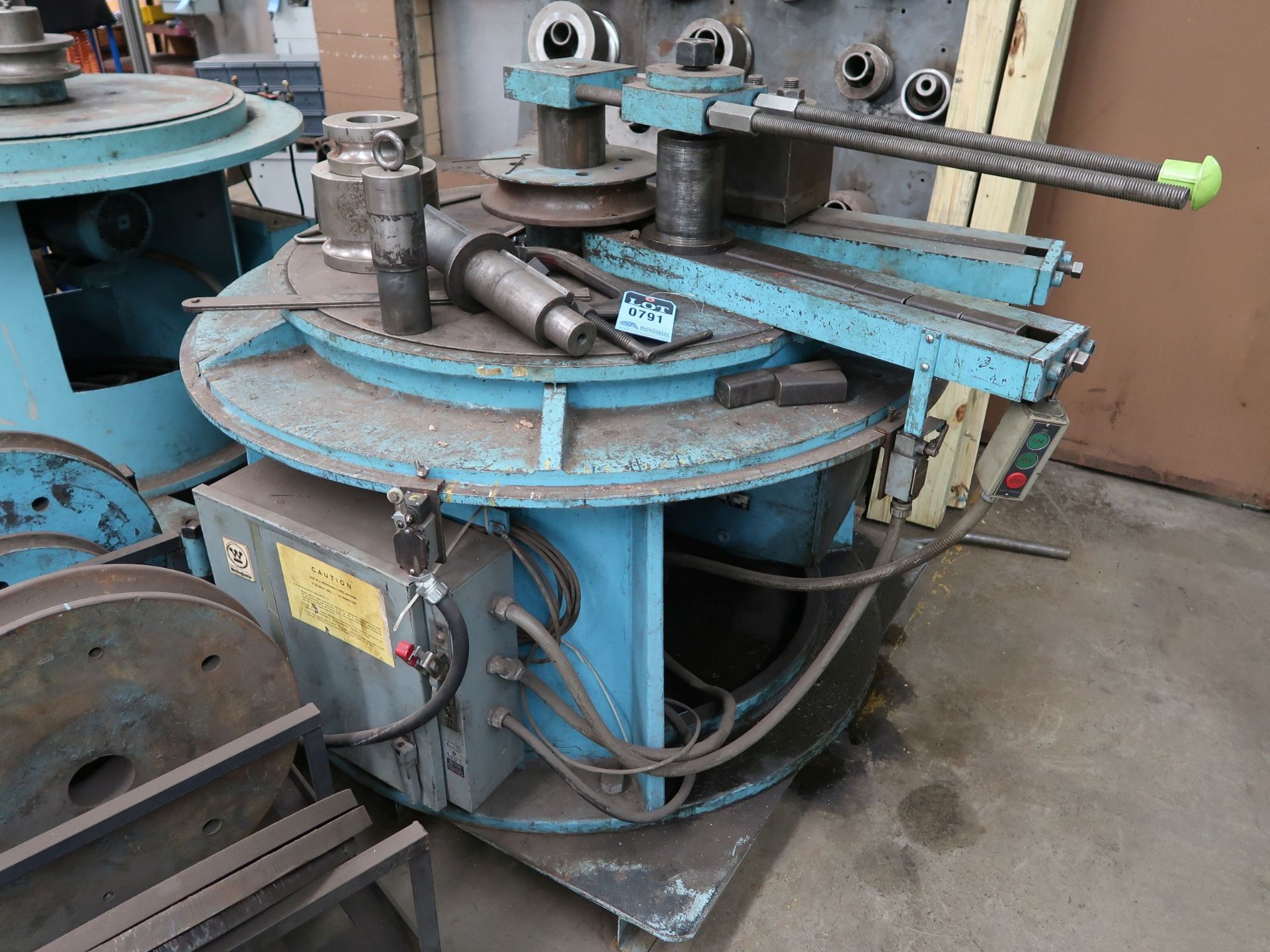 PEDRICK MODEL B-10 HYDRAULIC PIPE AND TUBE BENDER; S/N 1056, 2" CAPACITY SCH 80 PIPE, 2.875" OD