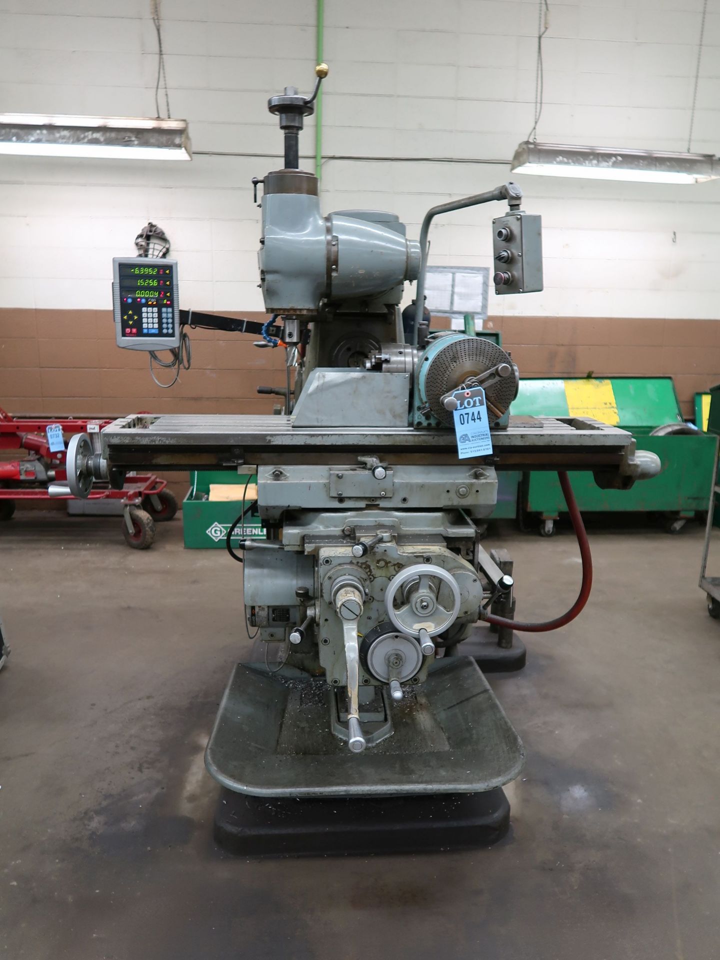 CINCINNATI CINTI MILL HORIZONTAL / VERTICAL MILLING MACHINE; S/N 55302U5H, HORIZONTAL SPINDLE