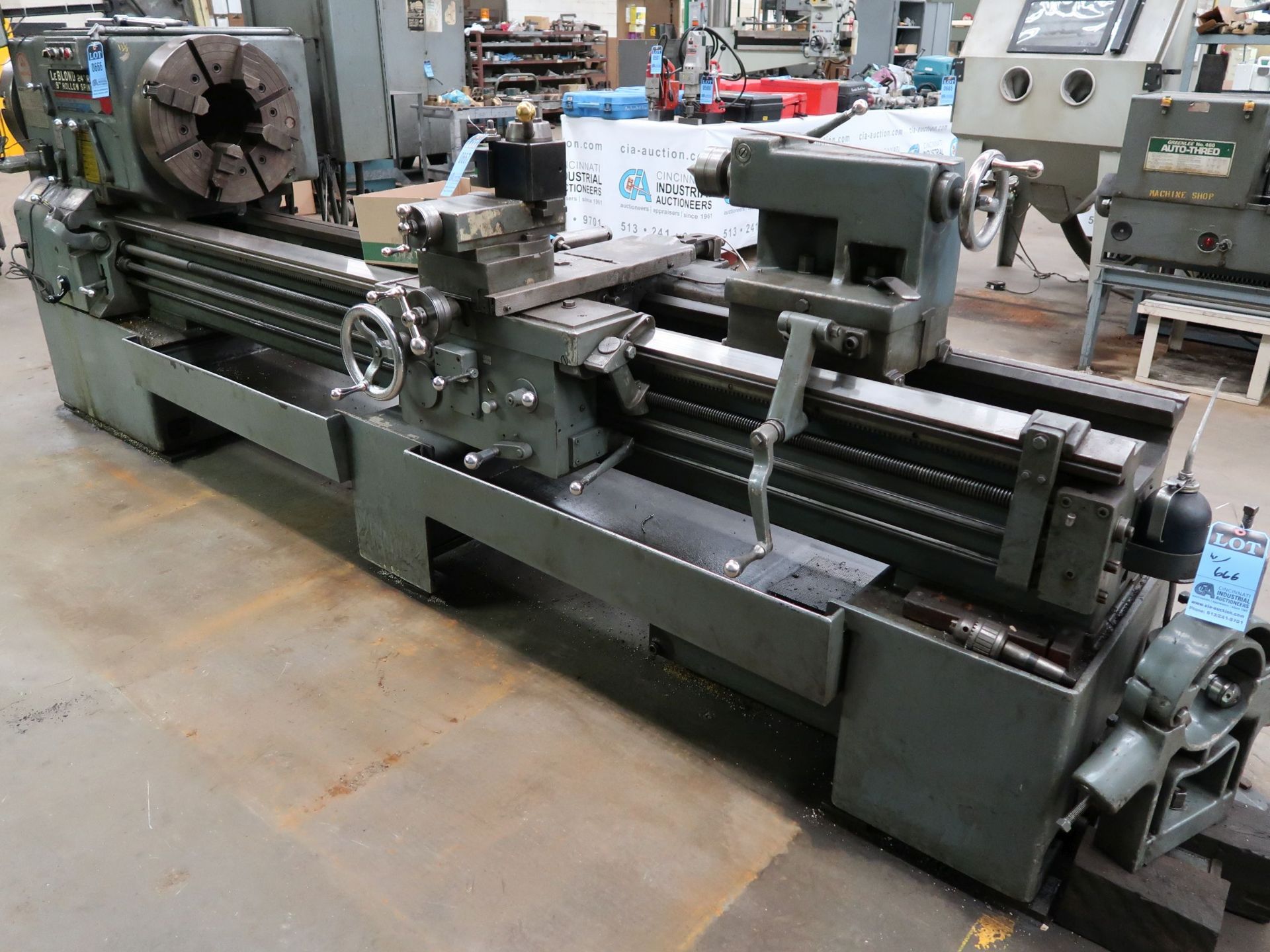 24" X 92" LEBLOND MODEL 24" REGAL 9" 12-SPEED HOLLOW SPINDLE GEARED HEAD ENGINE LATHE; S/N 7HS593, - Image 3 of 14