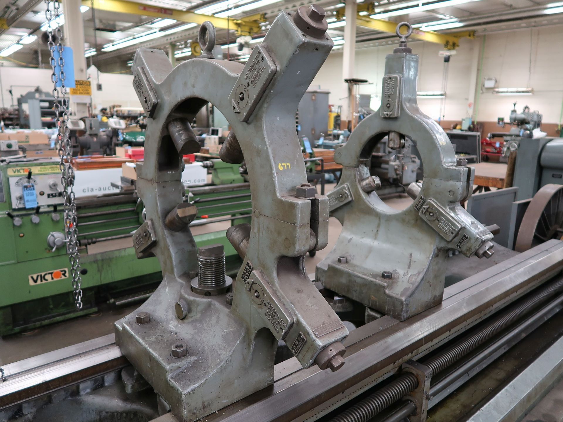 28" X 192" MONARCH MODEL 3220-28X192 GEARD HEAD ENGINE LATHE; S/N 49825, SPINDLE SPEED 31 - 1,140 - Image 12 of 17