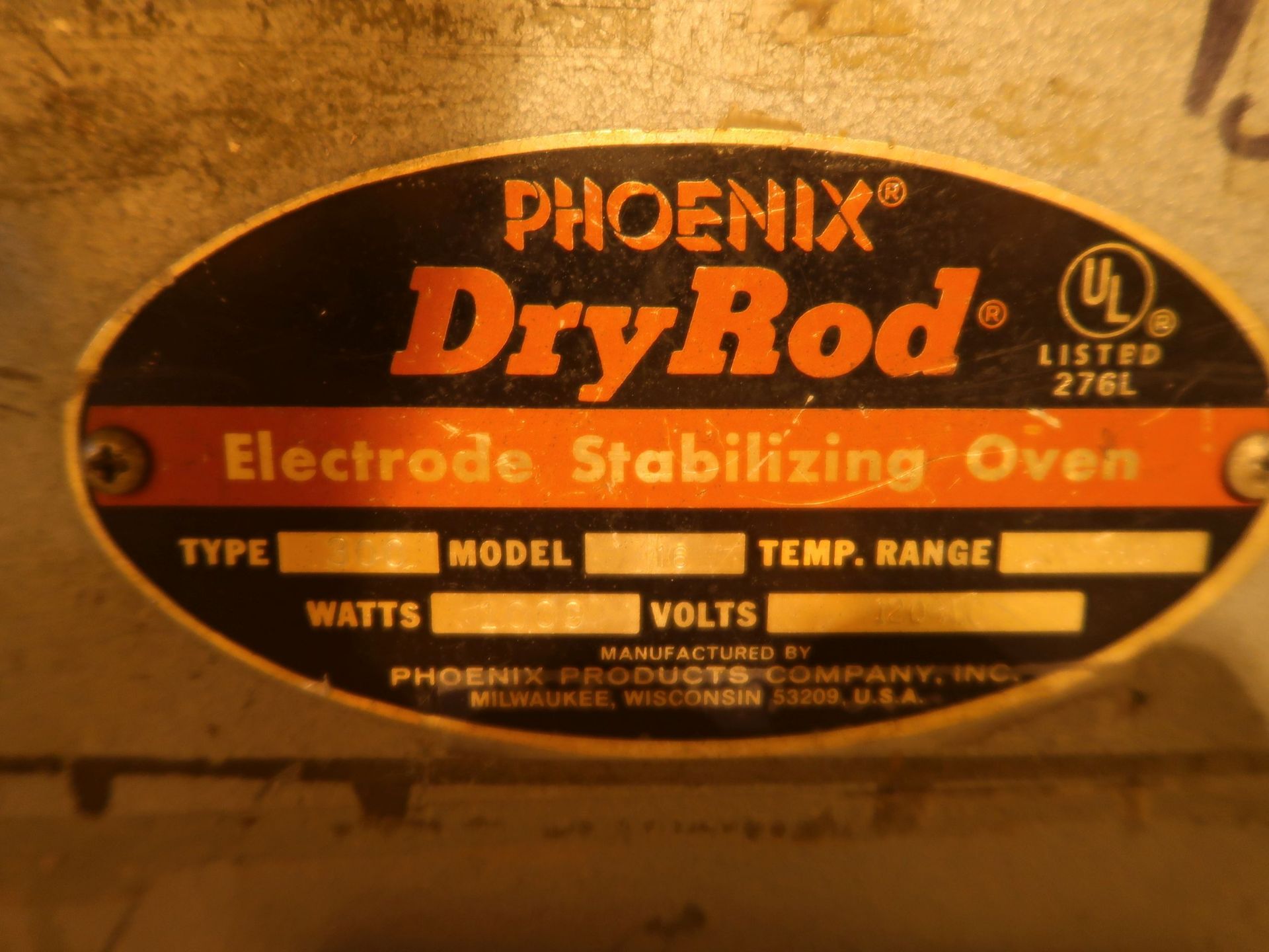 PHOENIX DRY ROD ELECTRODE STABLIZING OVEN - Image 3 of 3