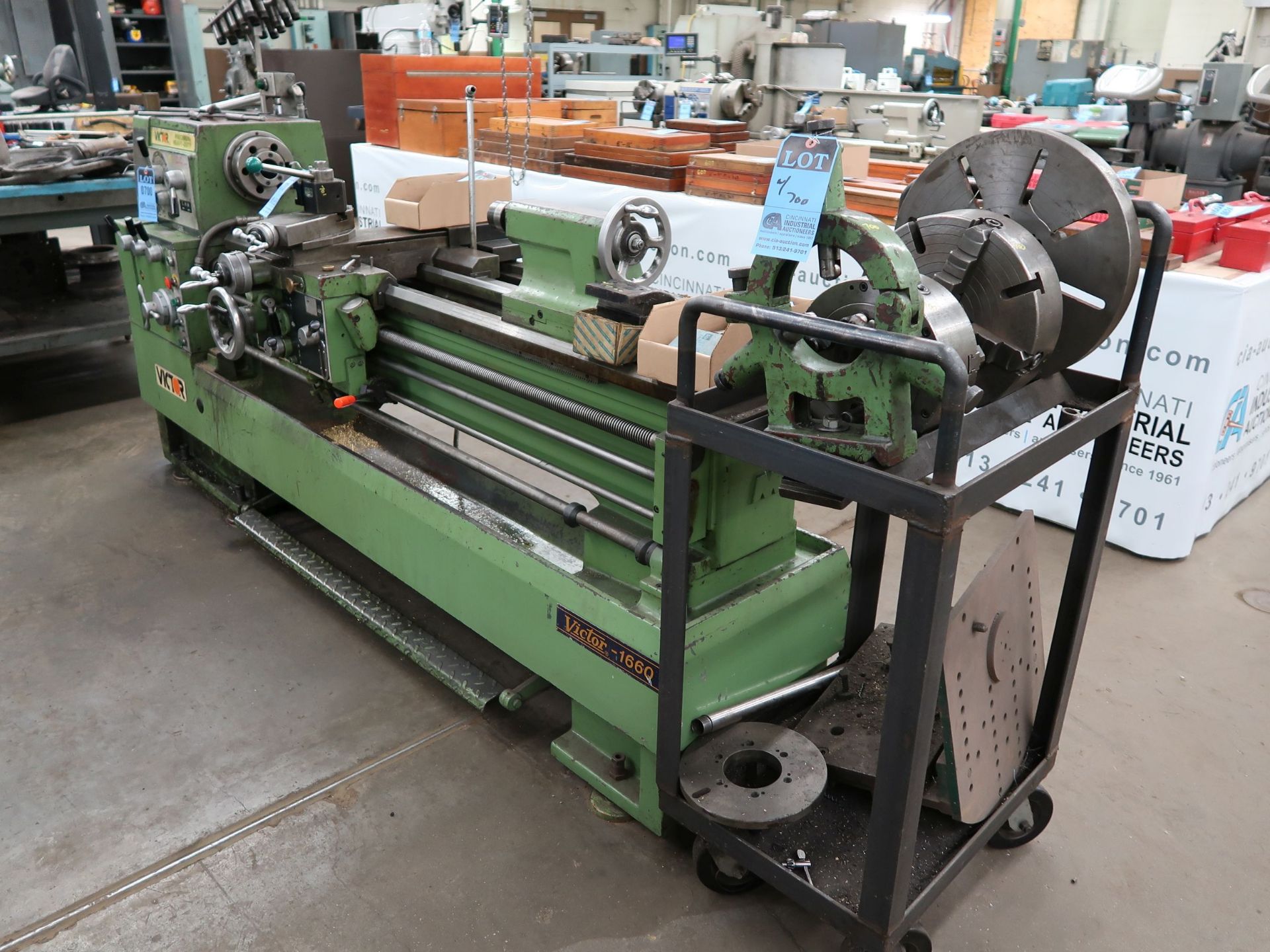 16" X 60" VICTOR MODEL 1660E GEARED HEAD ENGINE LATHE; S/N 971208, SPINDLE SPEED 40-2,000 RPM, TAPER - Image 2 of 12