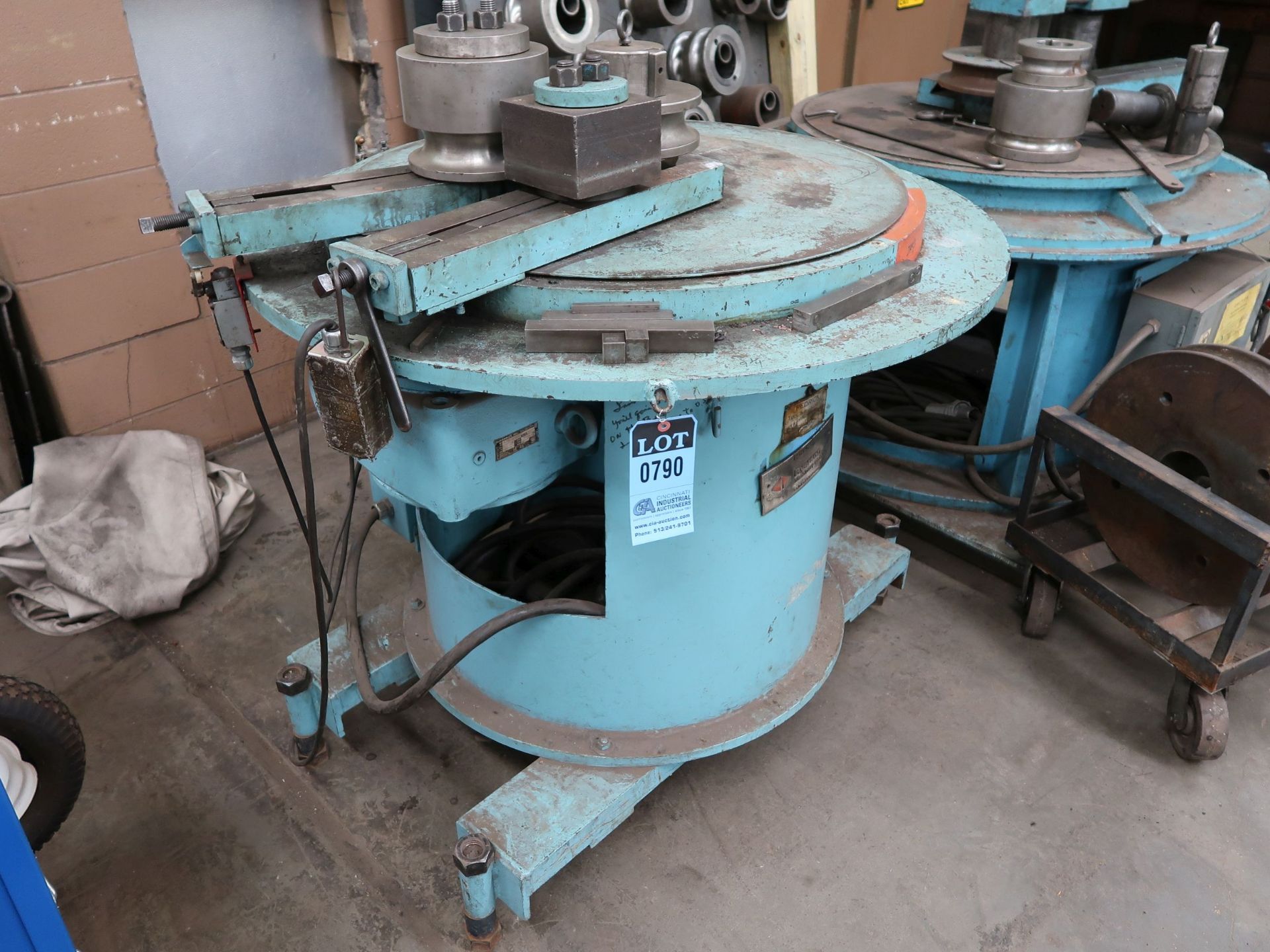 PEDRICK MODEL A-7 HYDRAULIC PIPE AND TUBE BENDER; S/N 1170, 2" CAPACITY SCH80 PIPE, 2.375" OD