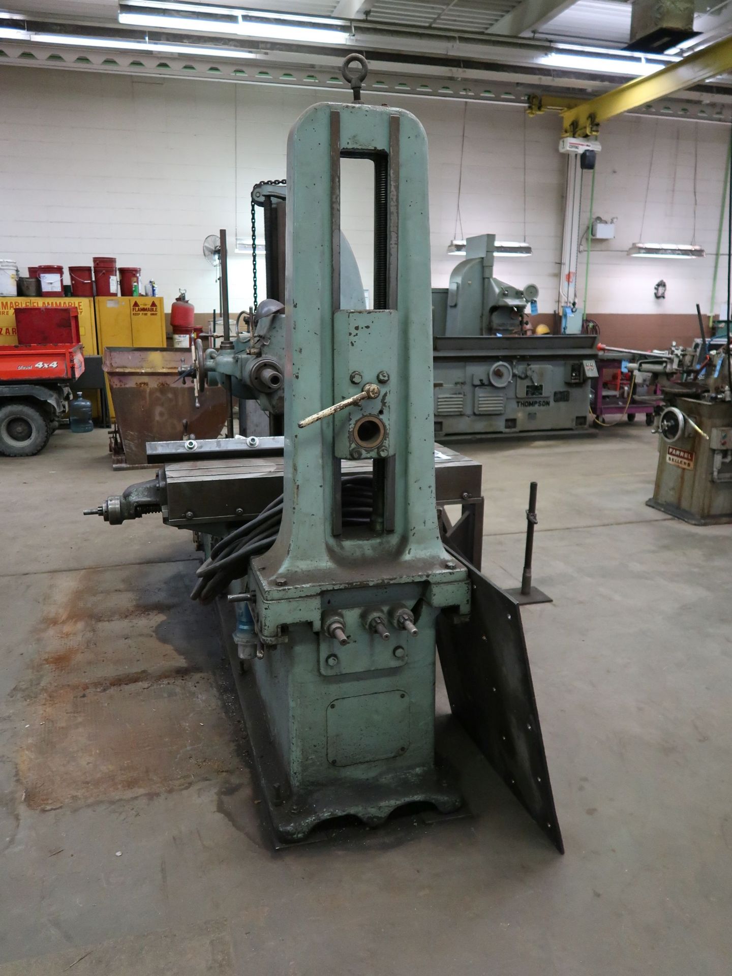 3" LUCAS NO. 31 HORIZONTAL BORING MILL, SPINDLE SPEED 15-200 RPM, 24" X 48" T-SLOTTED TABLE - Image 2 of 11