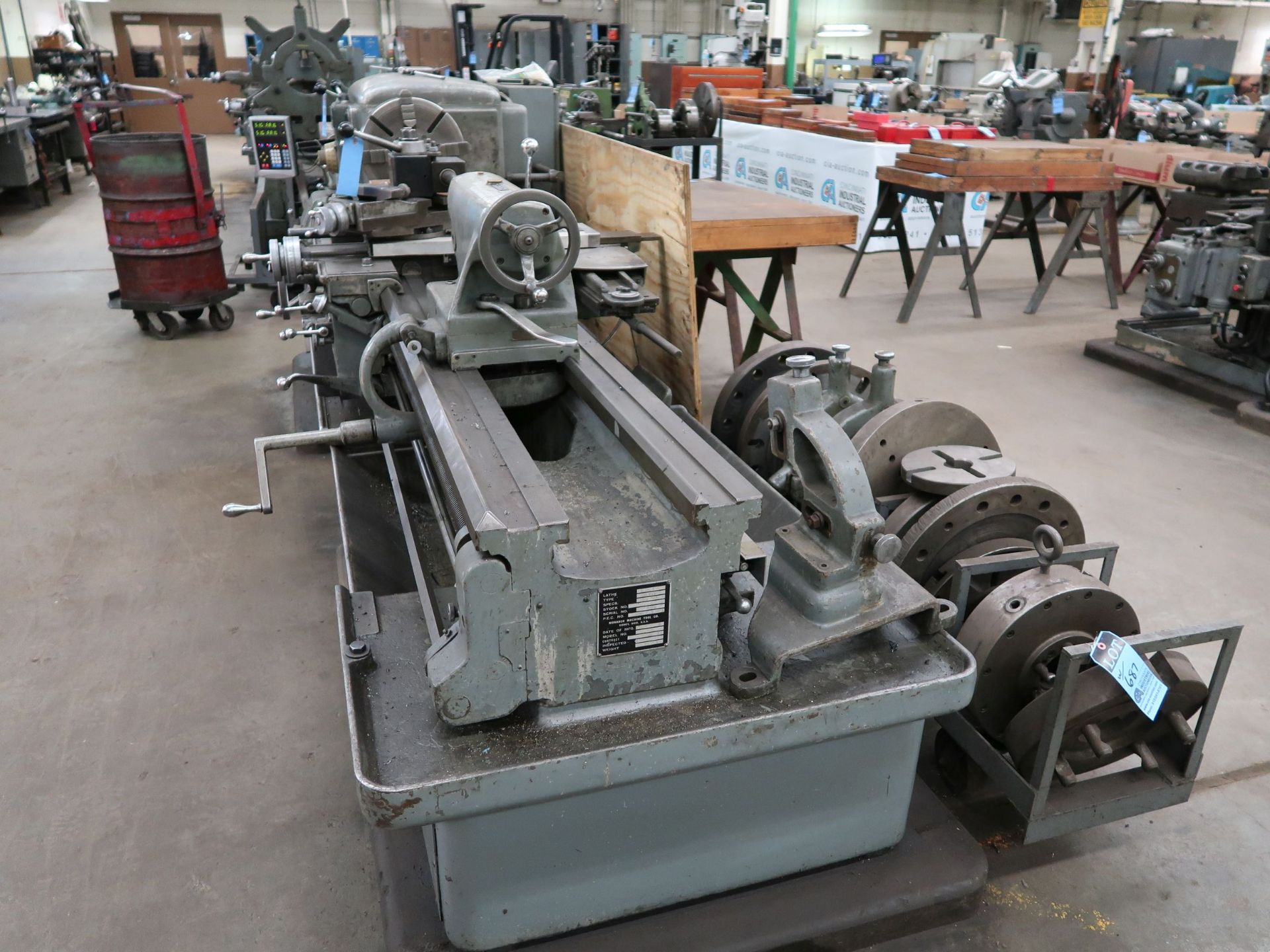 20" X 78" MONARCH 2013X78 GEARED HEAD ENGINE LATHE; S/N 49826, SPINDLE SPEED 12-1,500, 15" 4-JAW - Image 2 of 12