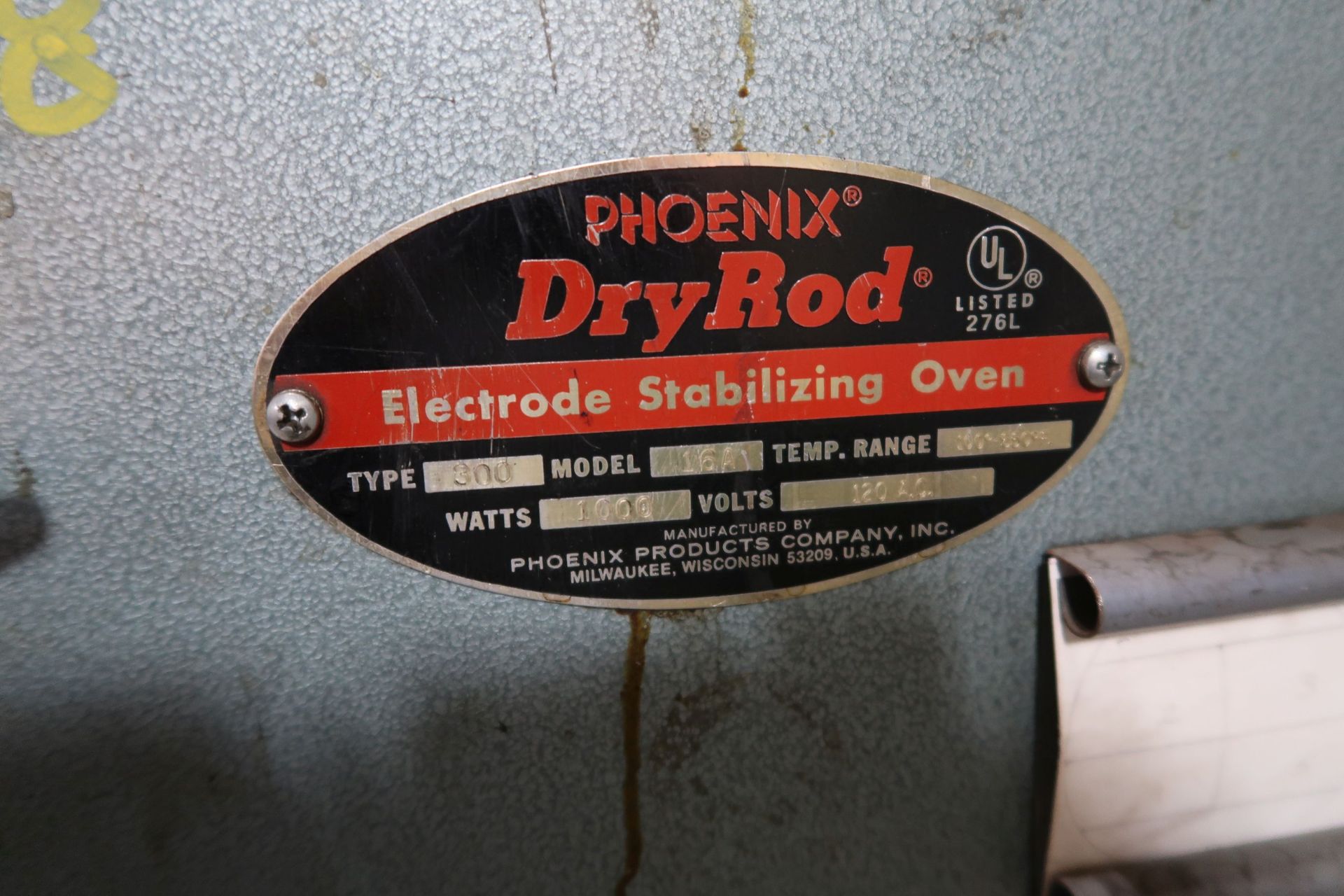 PHOENIX MODEL 16A DRY ROD ELECTRODE STABLIZING OVEN - Image 2 of 2