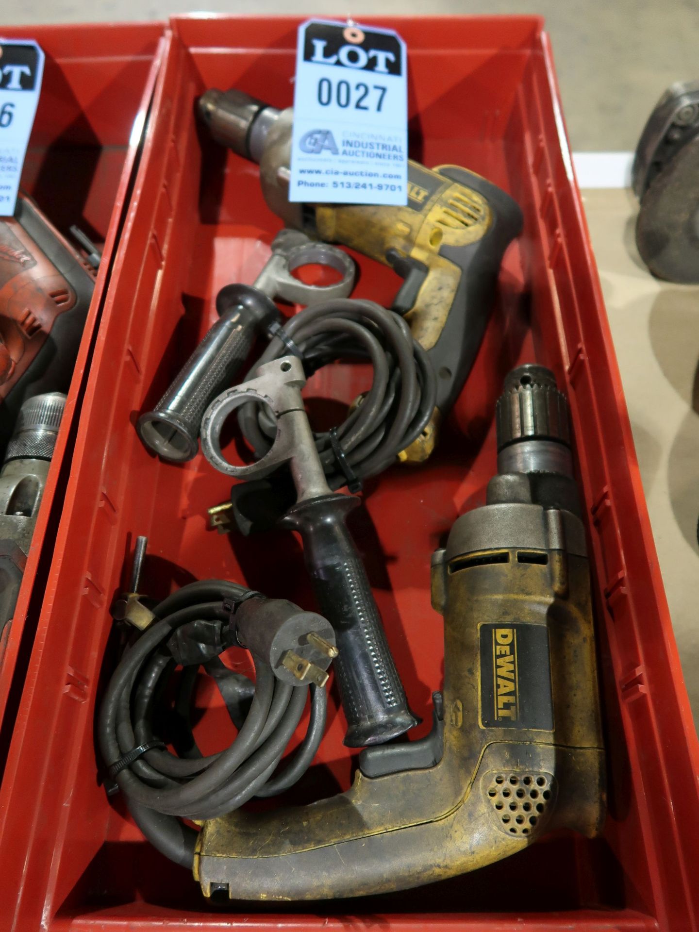 MISCELLANEOUS TYPE DEWALT ELECTRIC DRILLS